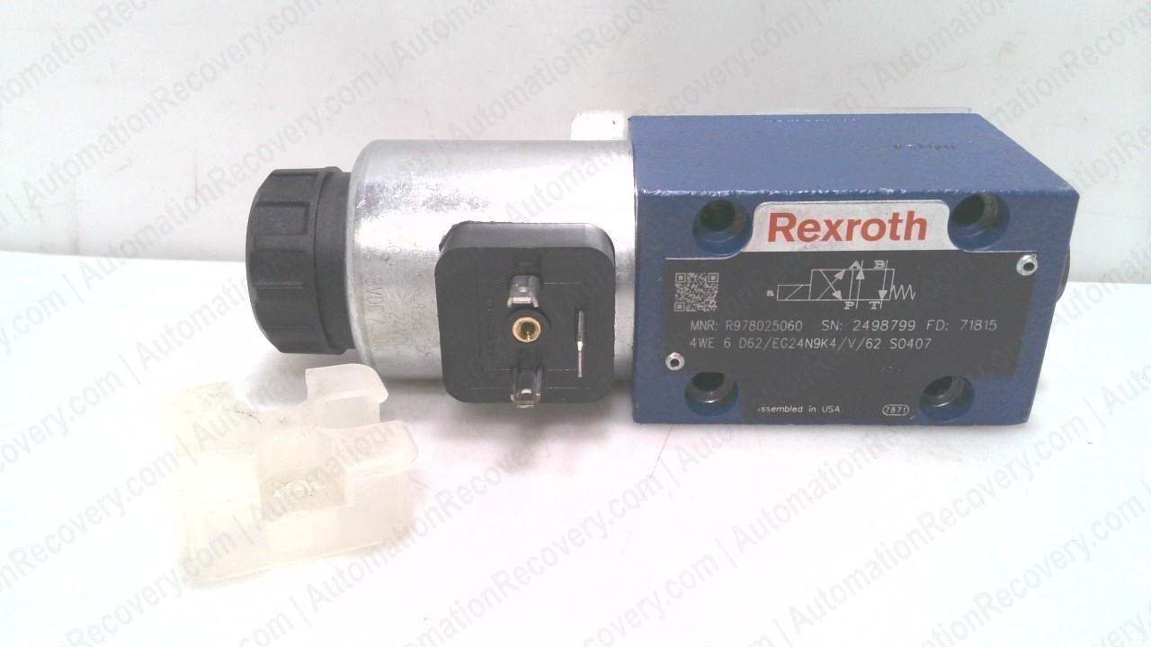 BOSCH REXROTH 4WE-6-D62/EG24N9K4/62, SPOOL VALVER, 978025060 #353140