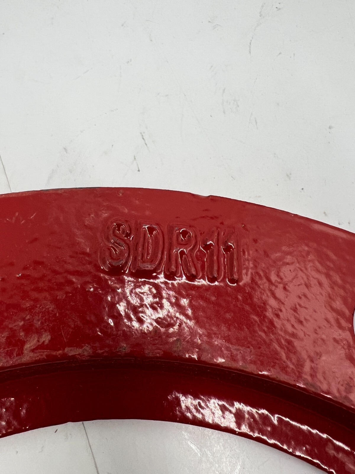 AGRU A536 8″ Ductile Iron Back Up Ring IPS SDR11, 220910, Red Heavy Duty
