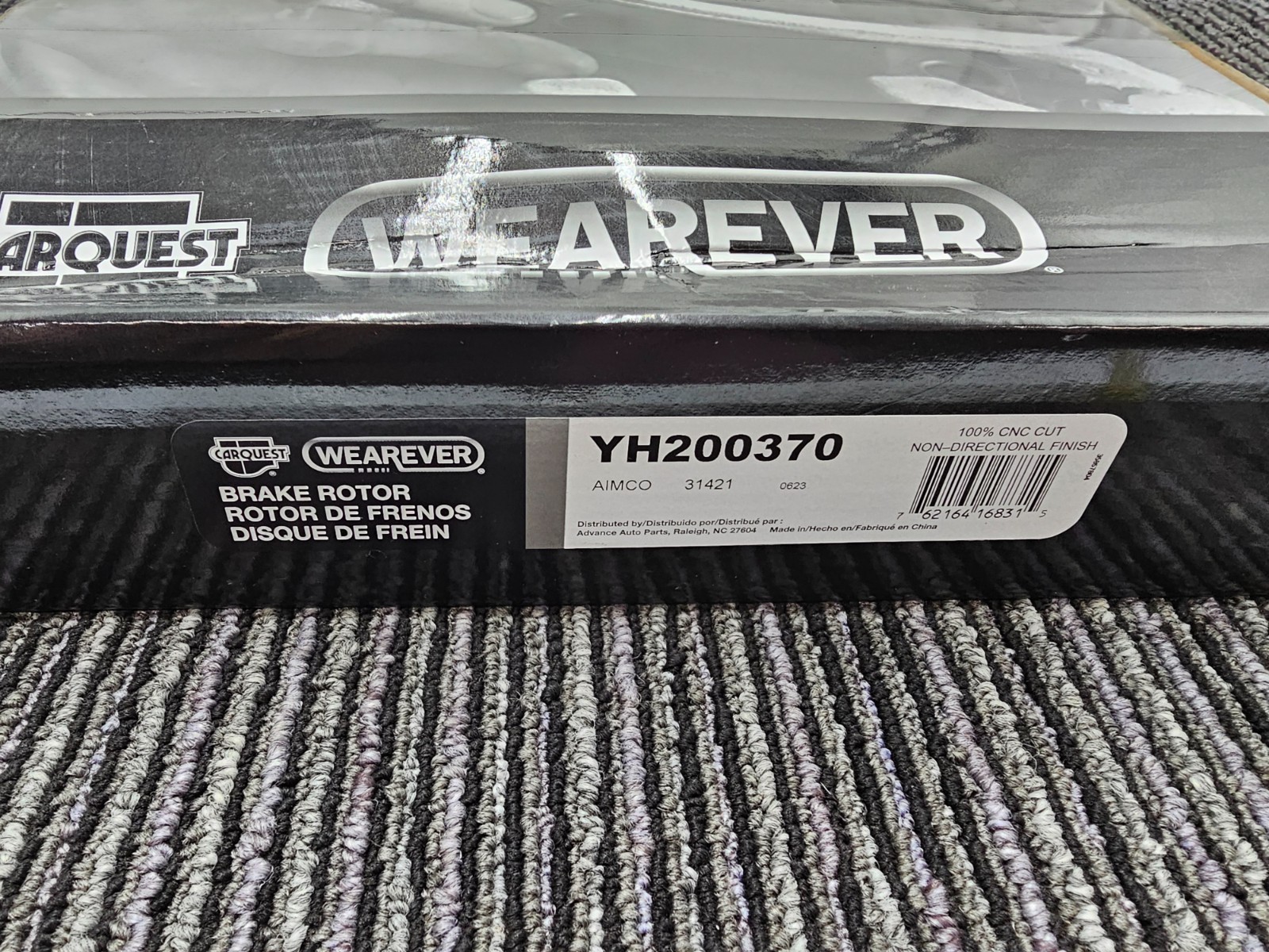 (QTY 2) WearEver YH200370 Disc Brake Rotor for 2006-2010 Hyundai Azera