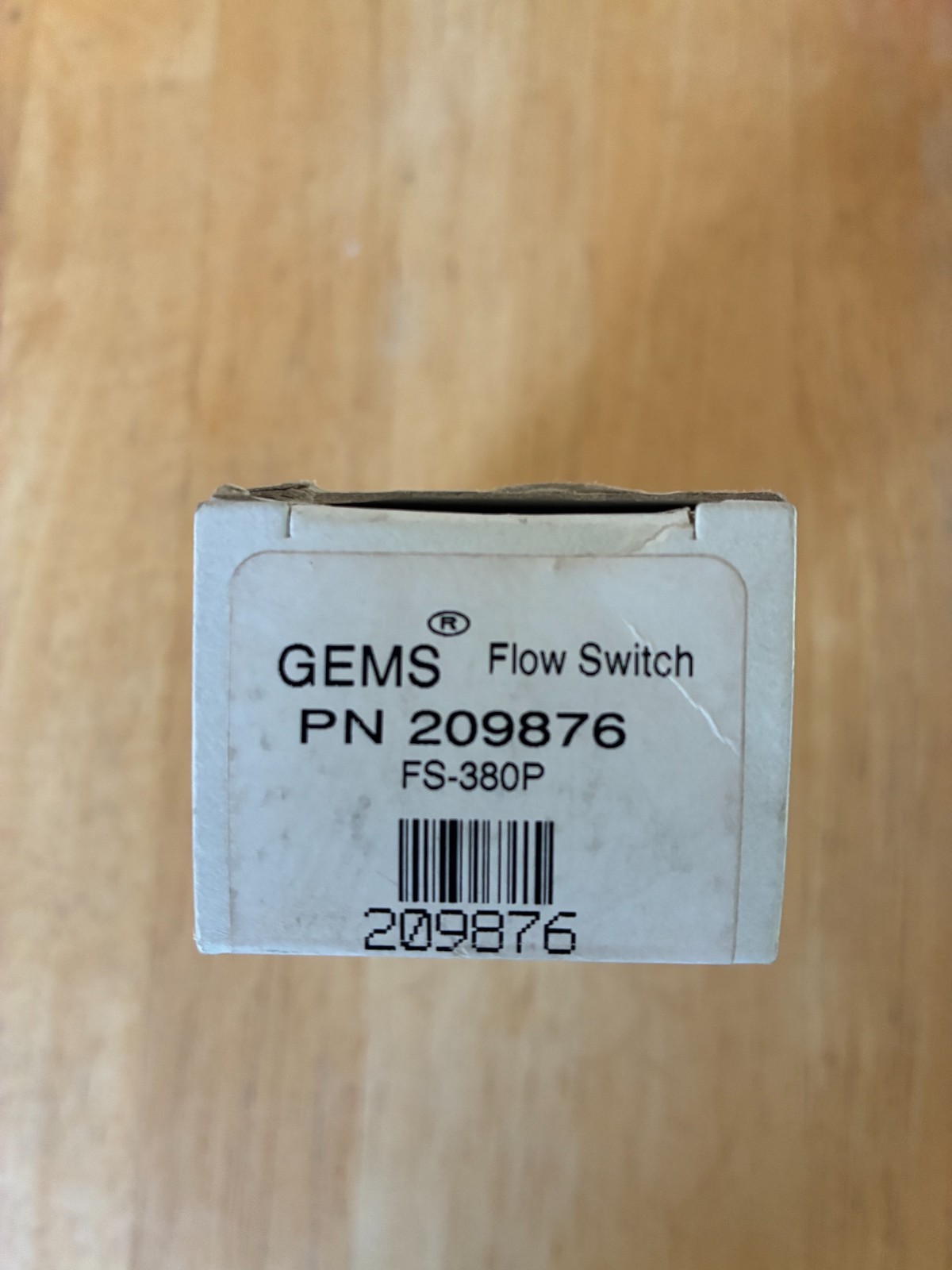Gems Sensors Fs-380P, 209876 3/8″ Mnpt Spst No Liquid Flow Switch 0.15 Gpm