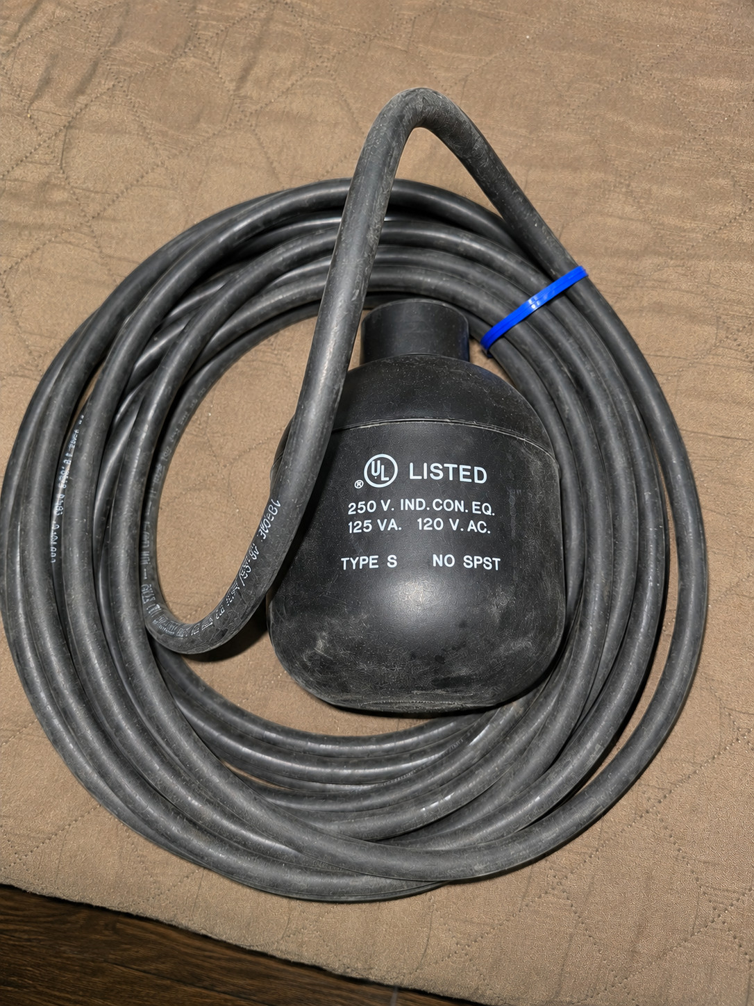 40ft Roto-Float Direct Acting Float Switch Type S 250 V, 125 VA, 120 VAC