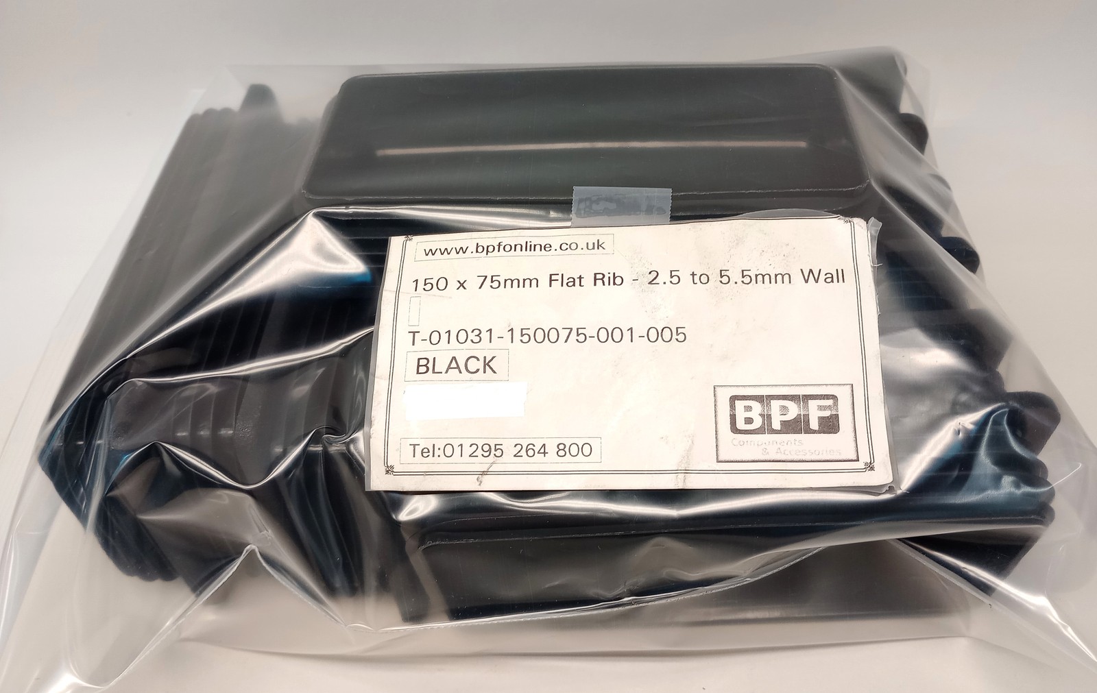 BPF T-01031-150075-001-005 Cap Plug 150 X 75mm Flat Rib (Pack Of 10)