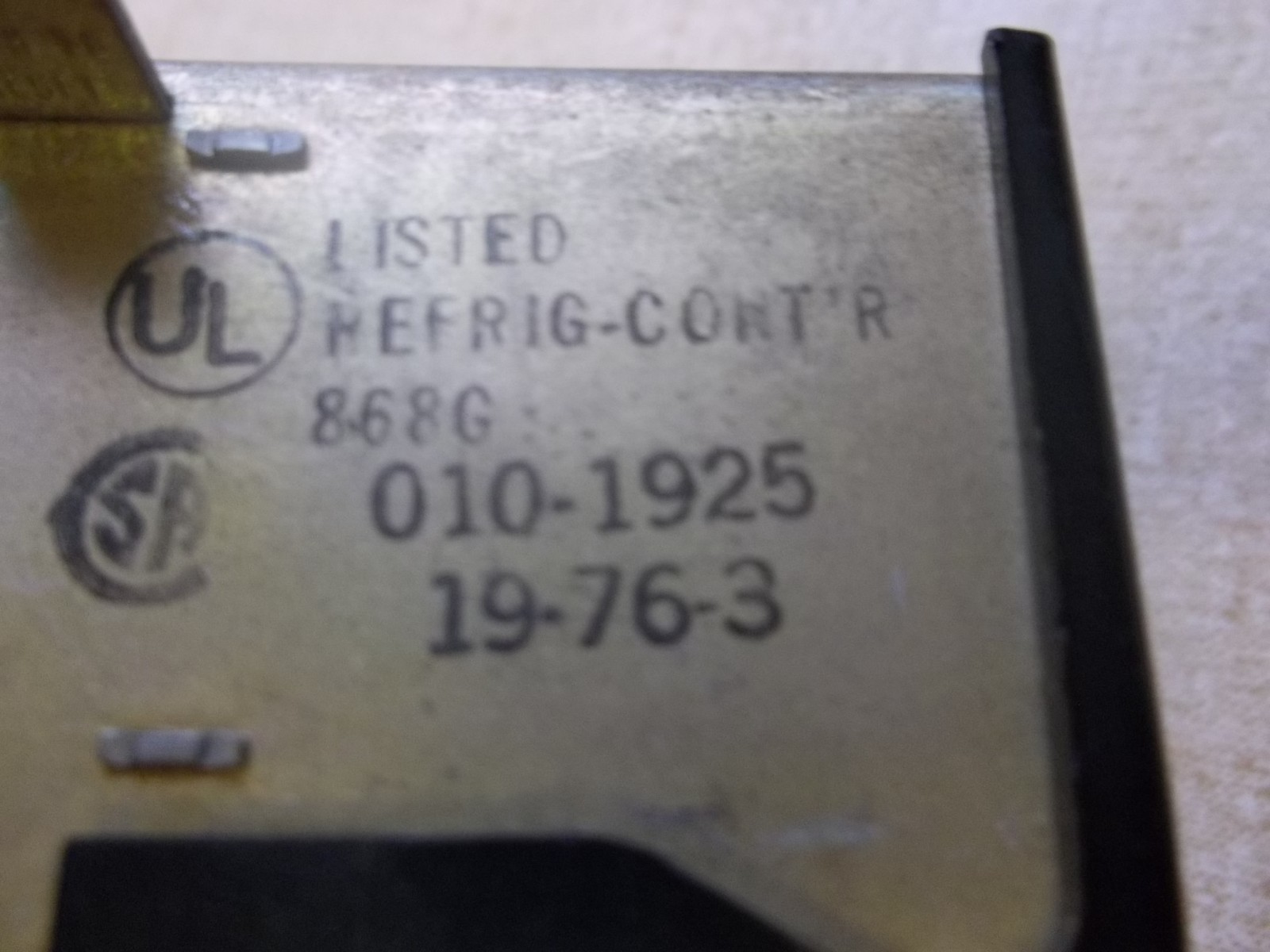 Ranco 010-1925 Low Pressure Refrigeration Control 19-76-3 *FREE SHIPPING*