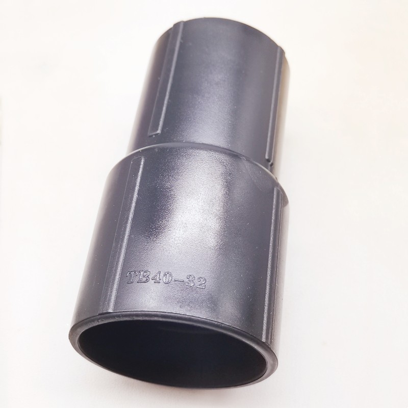 39mm to 48mm OD Vacuum Hose Reducer Adapter Cleaner Hose Connector Black