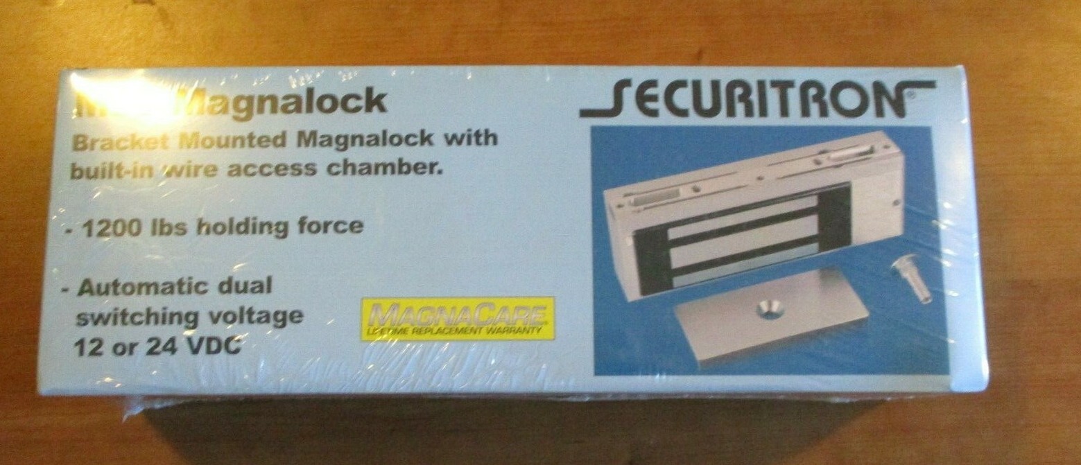 Securitron M68DLST Magnalock Dual Voltage 12 24 VDC 1200lb DPS Switch Sealed