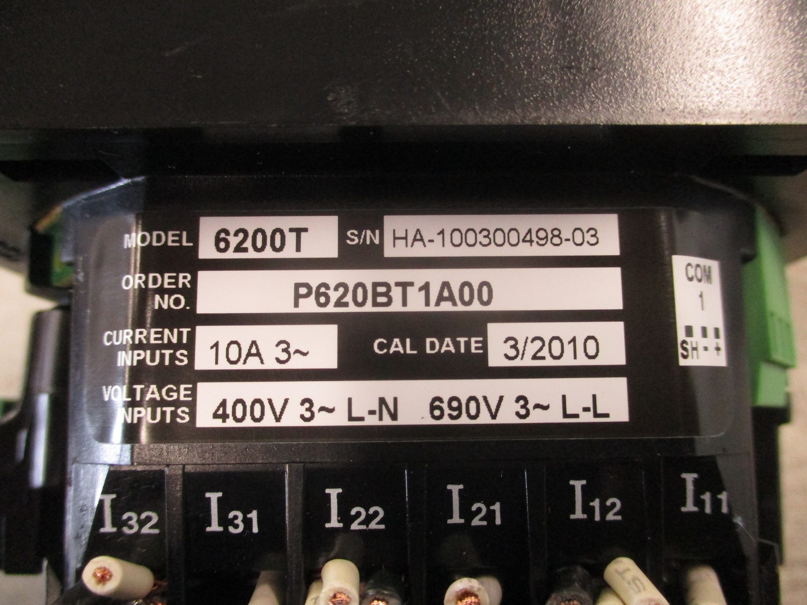 Schneider Electric PowerLogic 6200T Power Meter P620BT1A00 3Ph 400V L-N 690V L-L