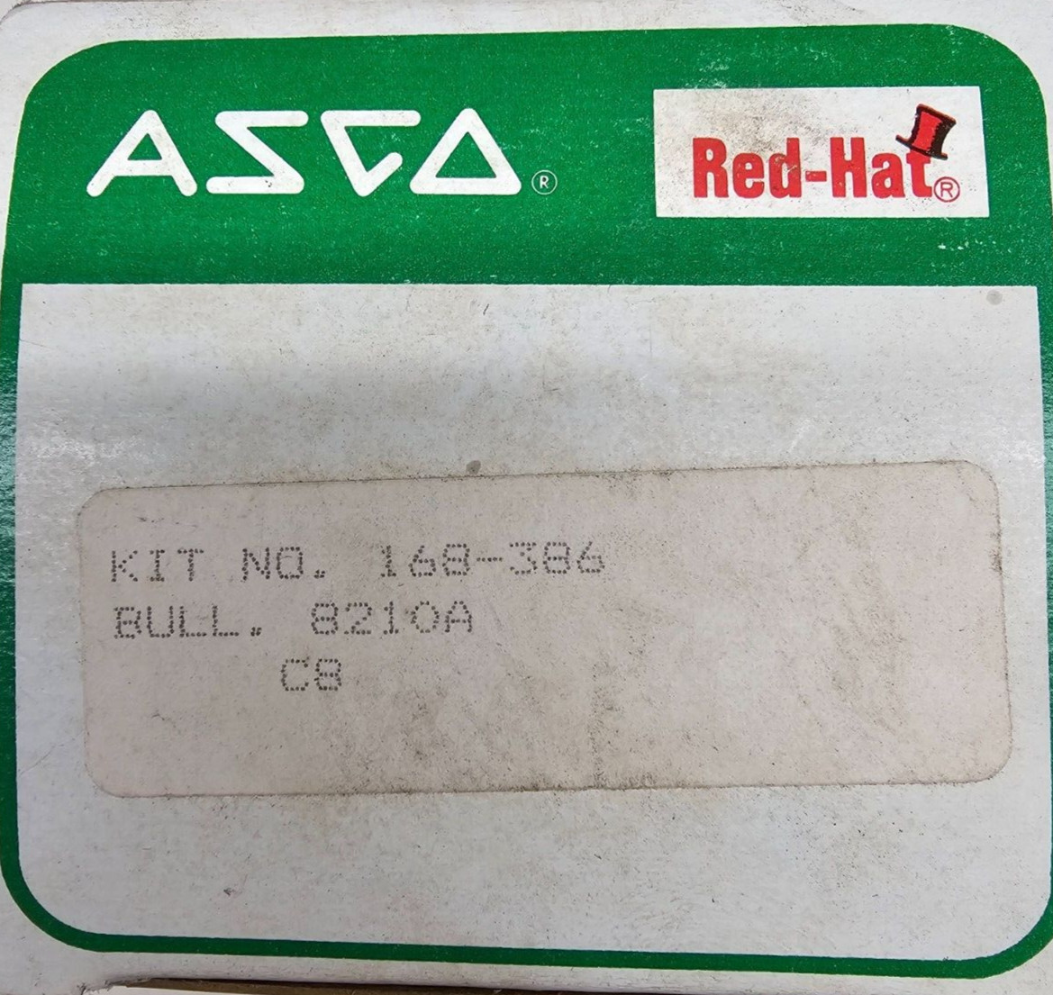 ASCO Solenoid Rebuild Kit No. 168-386 Bull. 8210A