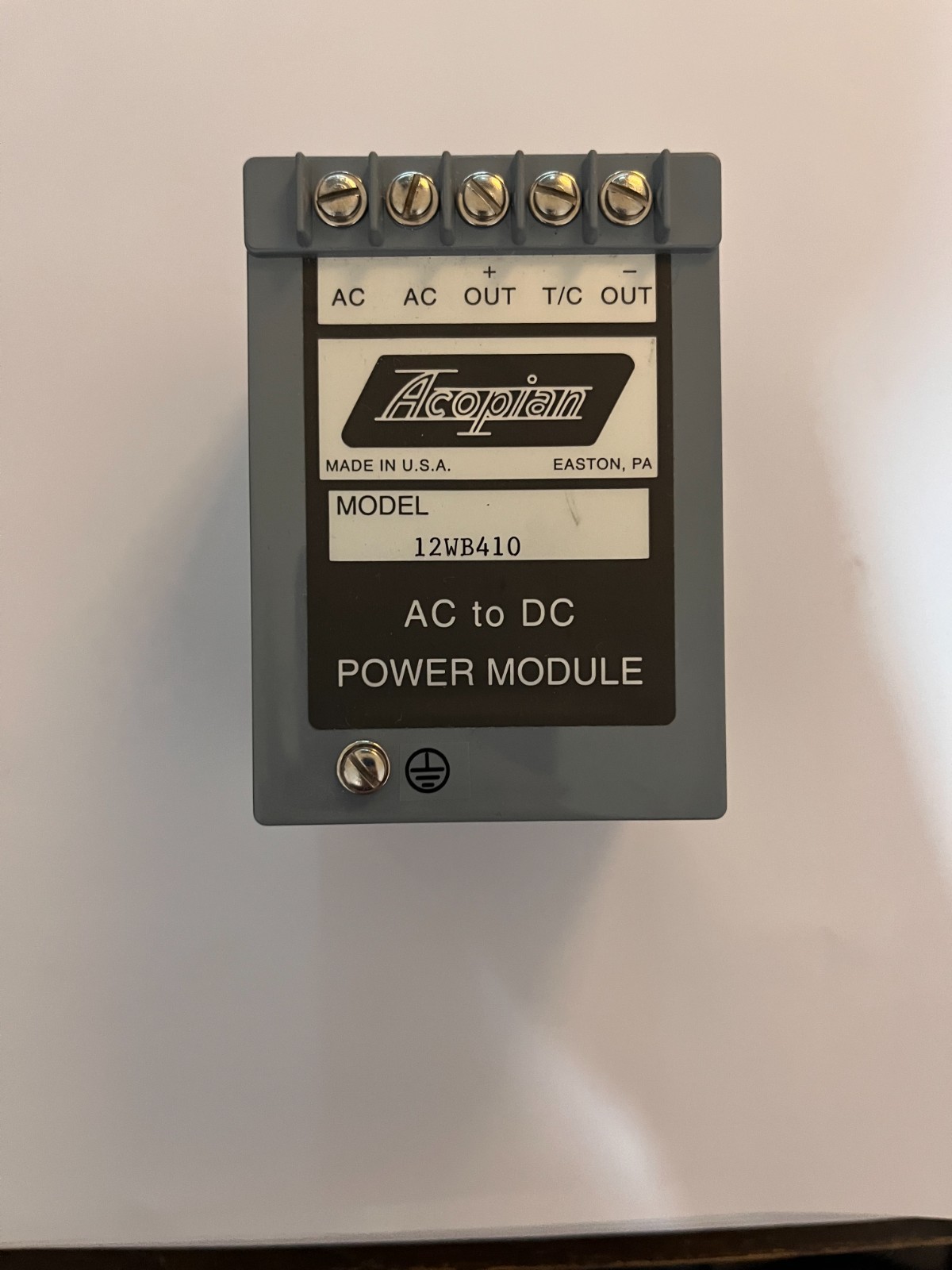 acopian 12wb410 12 Watt Dual supply AC to DC Power Module