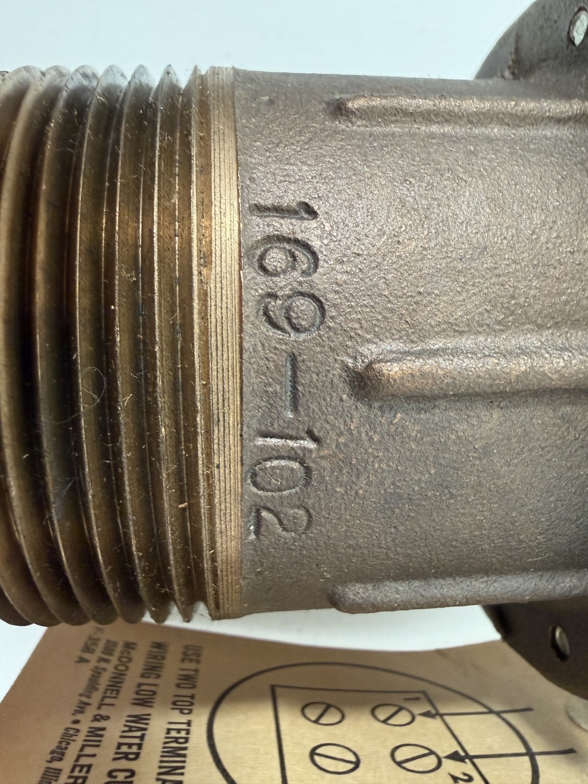 McDonnell & Miller 155100 3-1/8″ Low Water Cut-Off Boiler Control 169 Series UL