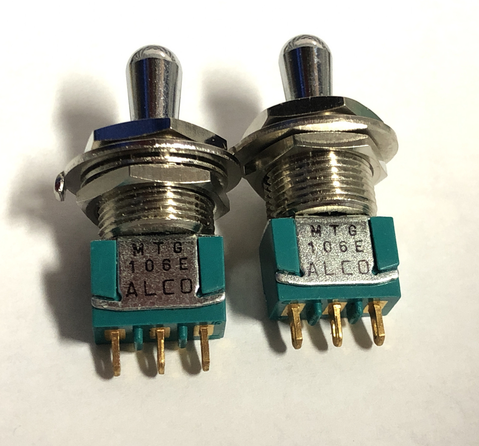 CARLING 0713R & TE Connectivity ALCOSWITCH, MTG106E, MTG-106F, Lot OF 7 #1609K2