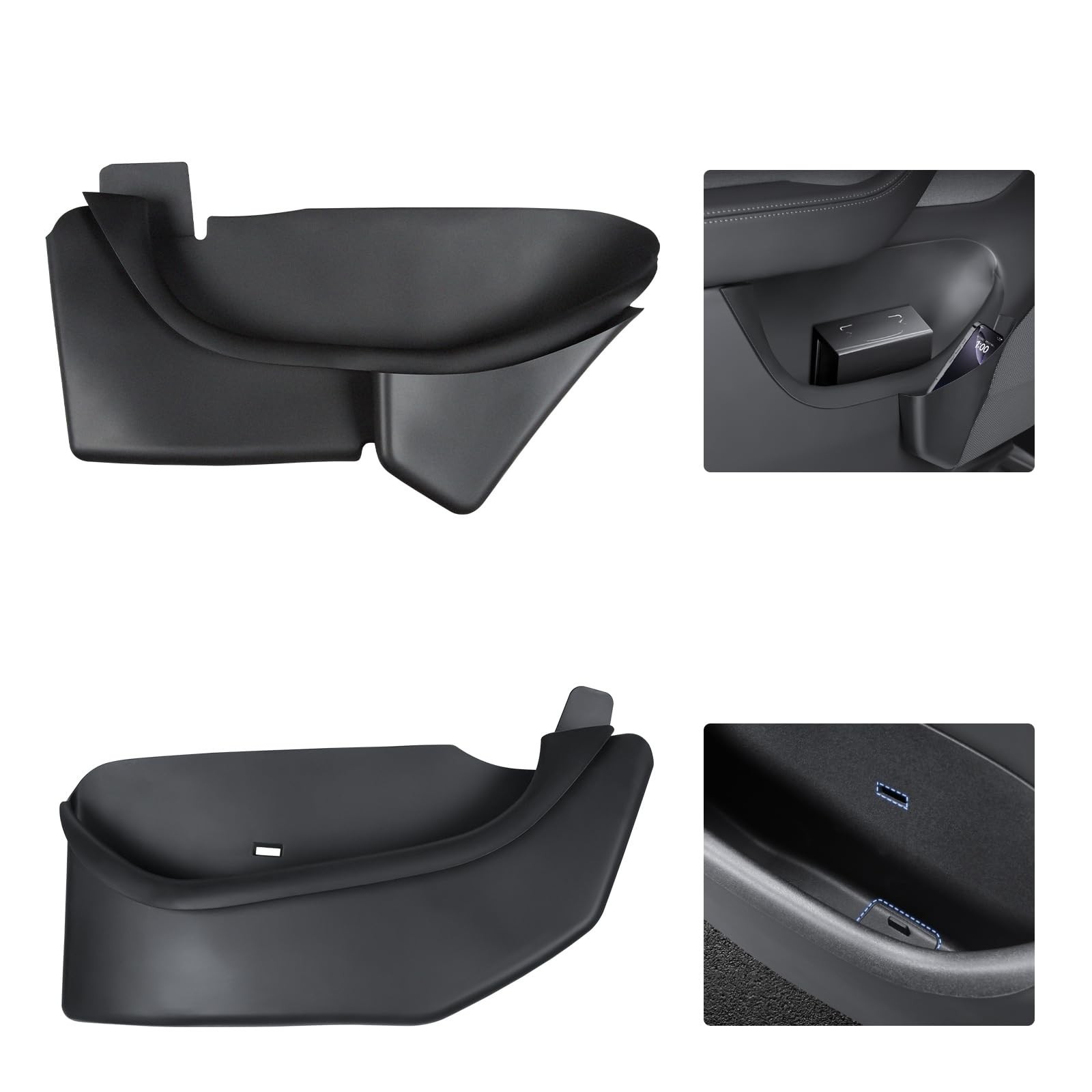 Door Side Storage Box Compatible with 2025 2026 Tesla Model Y Juniper Accesso…