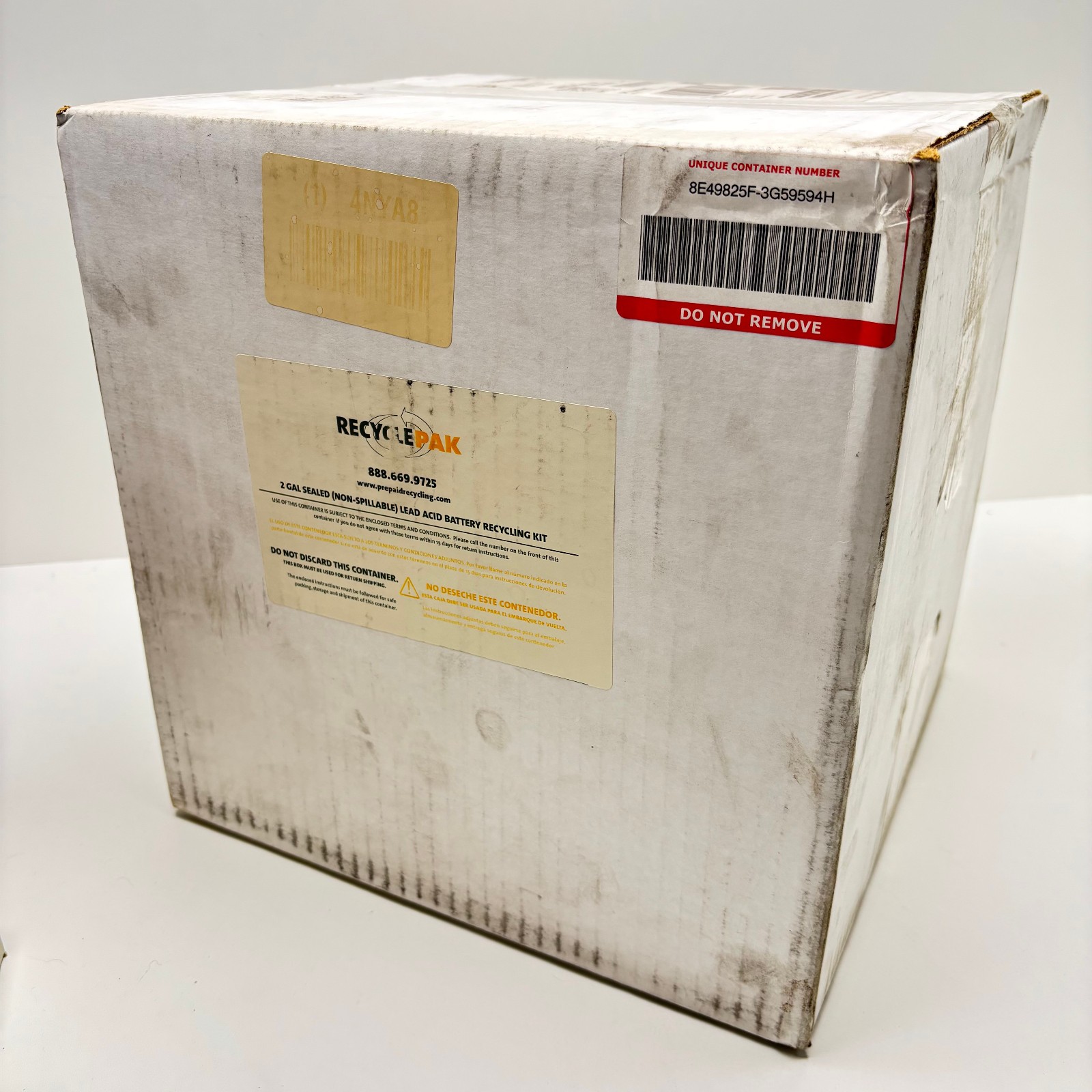 RecyclePak 2 Gallon Sealed (Non-Spillable) Lead Acid Battery Recycling Kit
