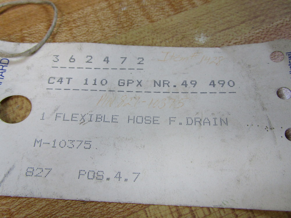 Sulzer-Burckhardt M-10375 Flexible Hose M10375