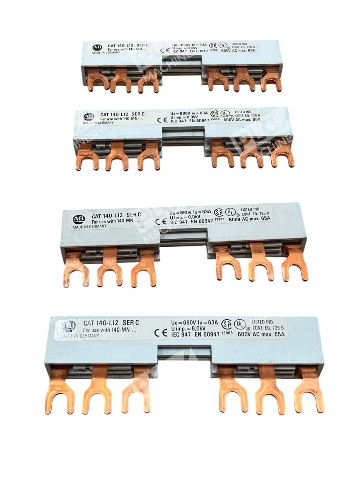Lot of 19 Allen Bradley 140-L11 Commoning Link 12-Way 65A 600V 3-Phase for 140-M
