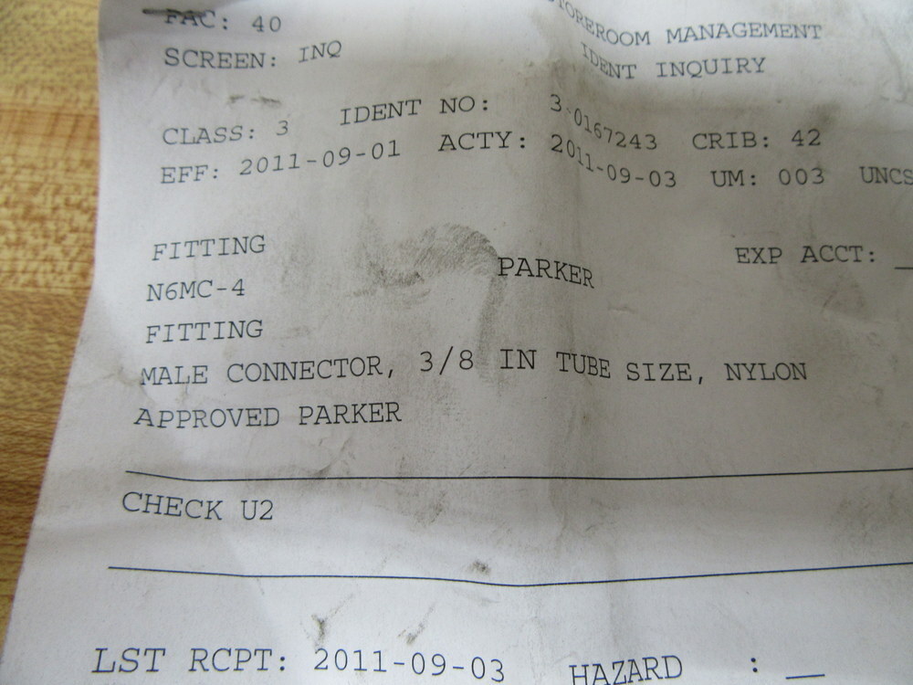 Parker N6MC4 Male Connector (Pack of 16)