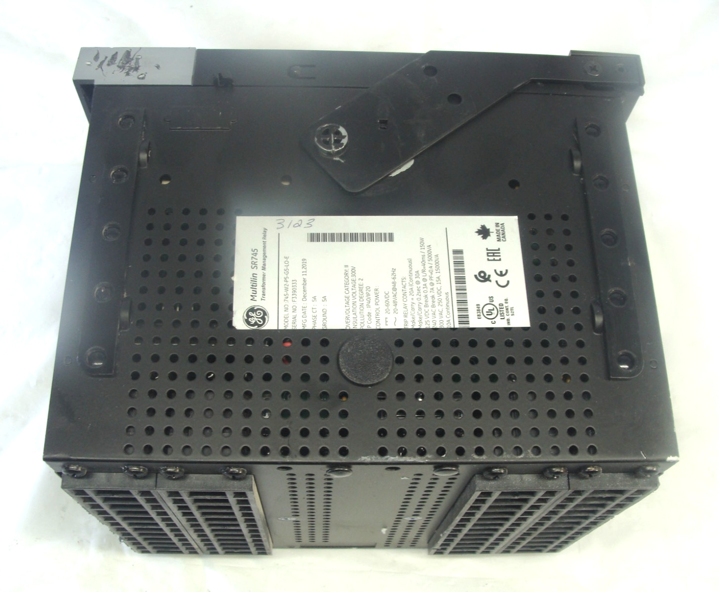GENERAL ELECTRIC 745-W2-P5-G5-LO-E Transformer Management Relay, Parts/Repair