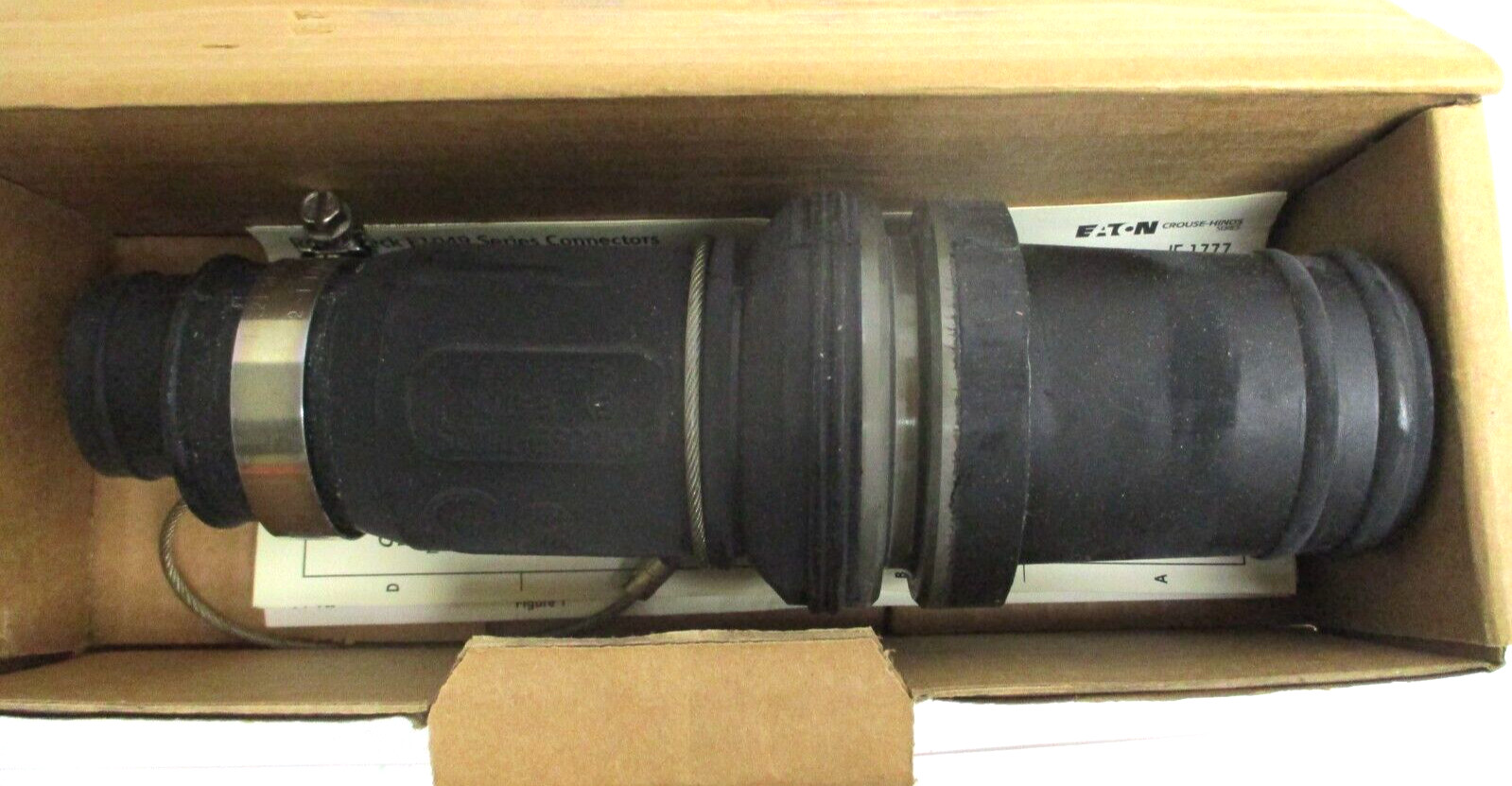 EATON , A201106-1 , MALE PLUG INSULATOR BLACK , SURPLUS