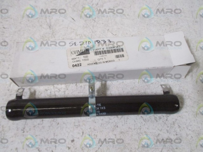 OHMITE D100K1K5 RESISTOR (WHITE BOX) NSMP
