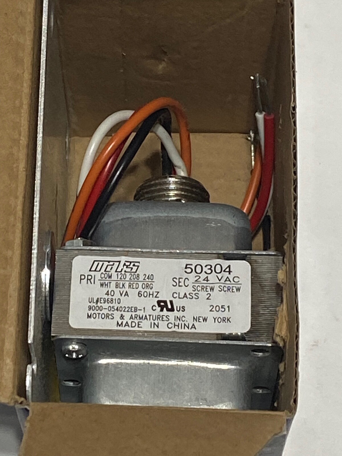 NEW Mars 40VA 120/208/240V TO 24V 3WAY Transformer New in Box