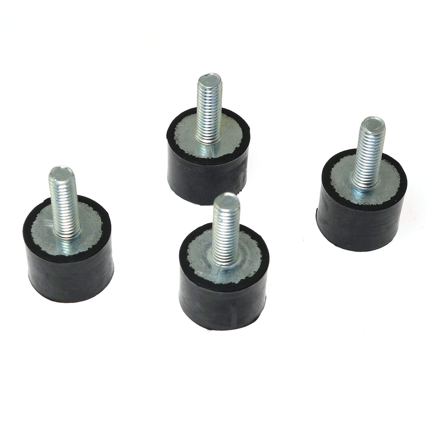 RLECS 4pcs M6 x 18mm Male Thread 20 x 15mm Rubber Base Vibration Isolator Mou…