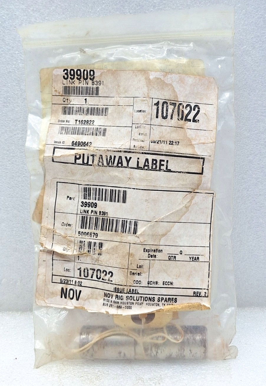 NOV RIG SOLUTION SPARES 39909 LINK PIN B391 NEW FAST SHIPPING