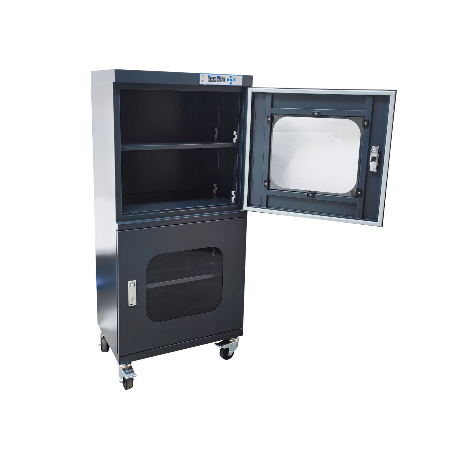 Electronic Dry Cabinet 10-20% RH Industrial Drying Cabinet with Wheels 110V/60HZ