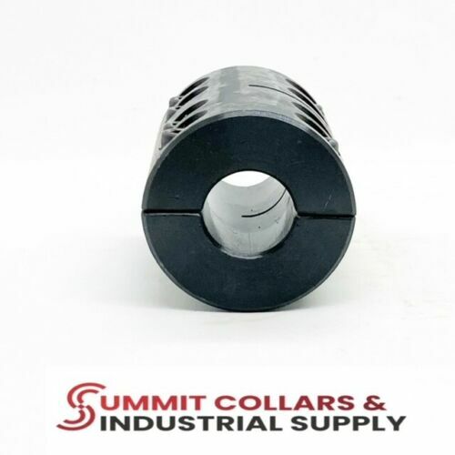 2CC-075-075, 3/4″ ID Double Split Rigid Shaft Clamp Coupling Black Oxide