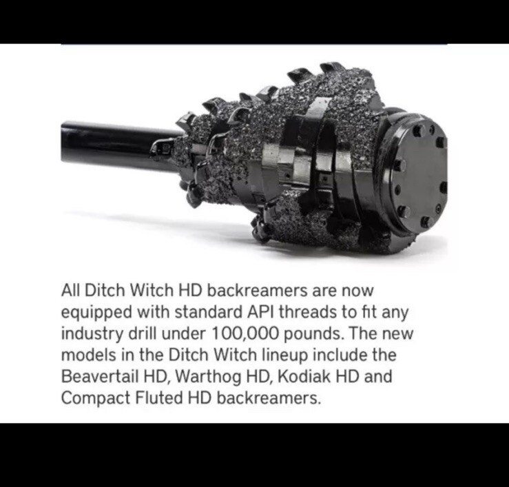 Ditch Witch BackReamer part 400-2357, Kodiak HD Backreamer, shaft-3.25”