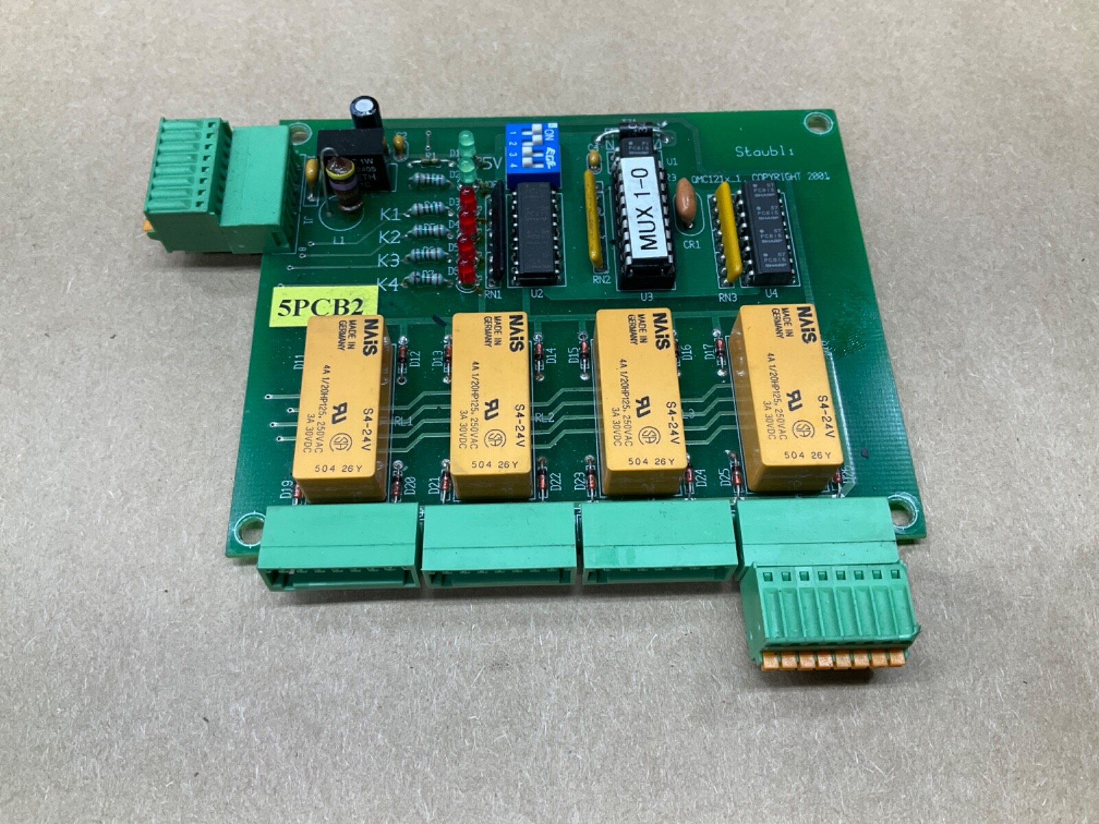Staubli QMC121_1 Circuit Board #15X41