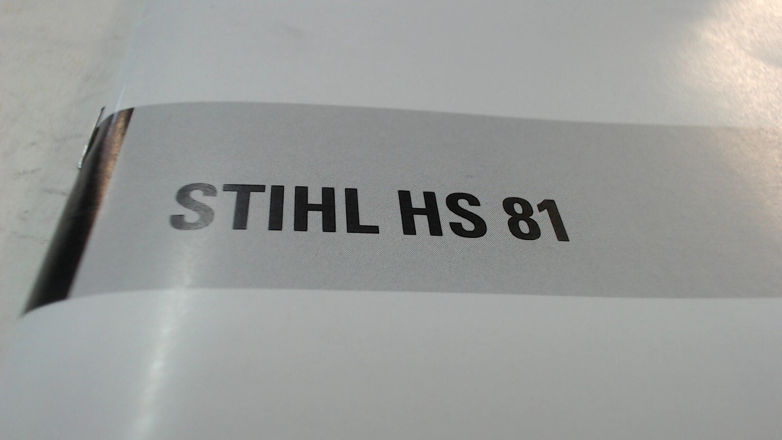 Stihl HS 81 Instruction Manual