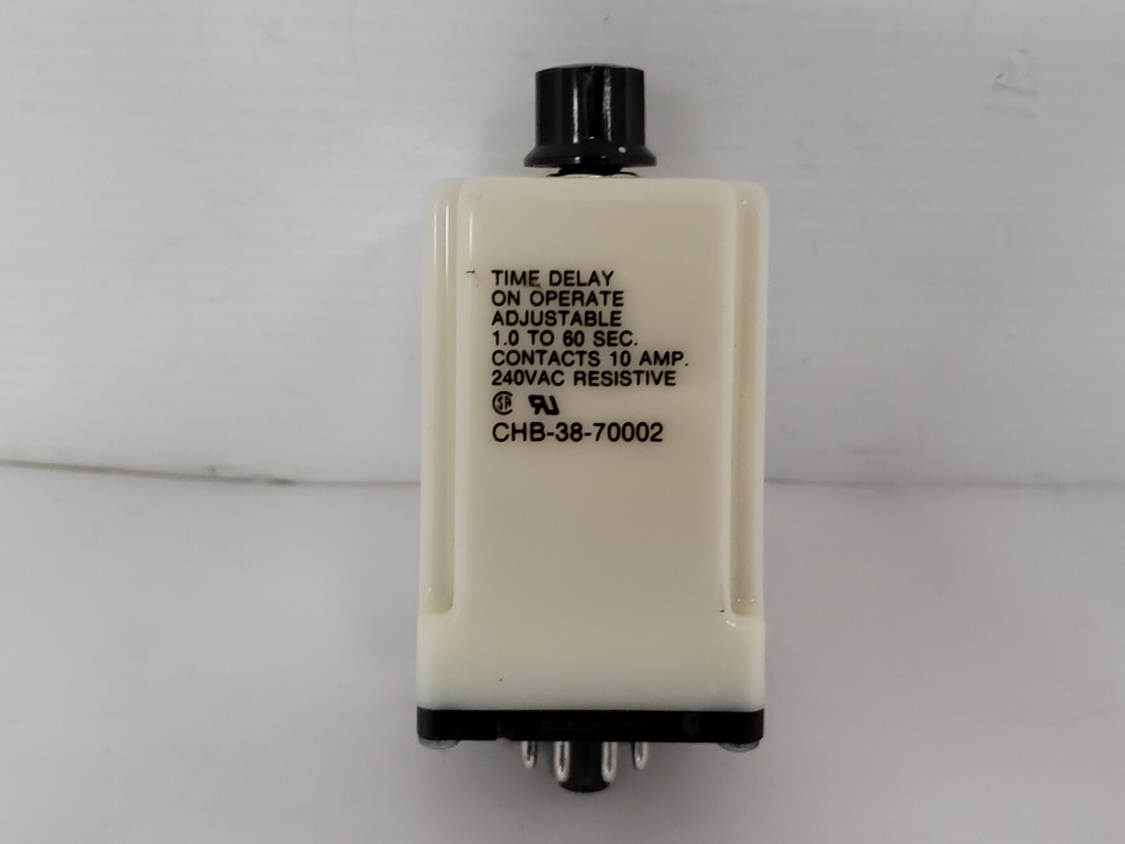POTTER & BRUMFIELD CHB-38-70002 TIME DELAY RELAY 10A 120VAC 8 PIN NIB