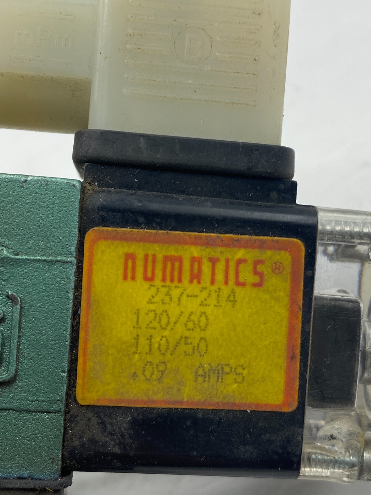 Numatics 237-214 Solenoid Coil LR30135 120V/60Hz 110V/50Hz 0.09Amps