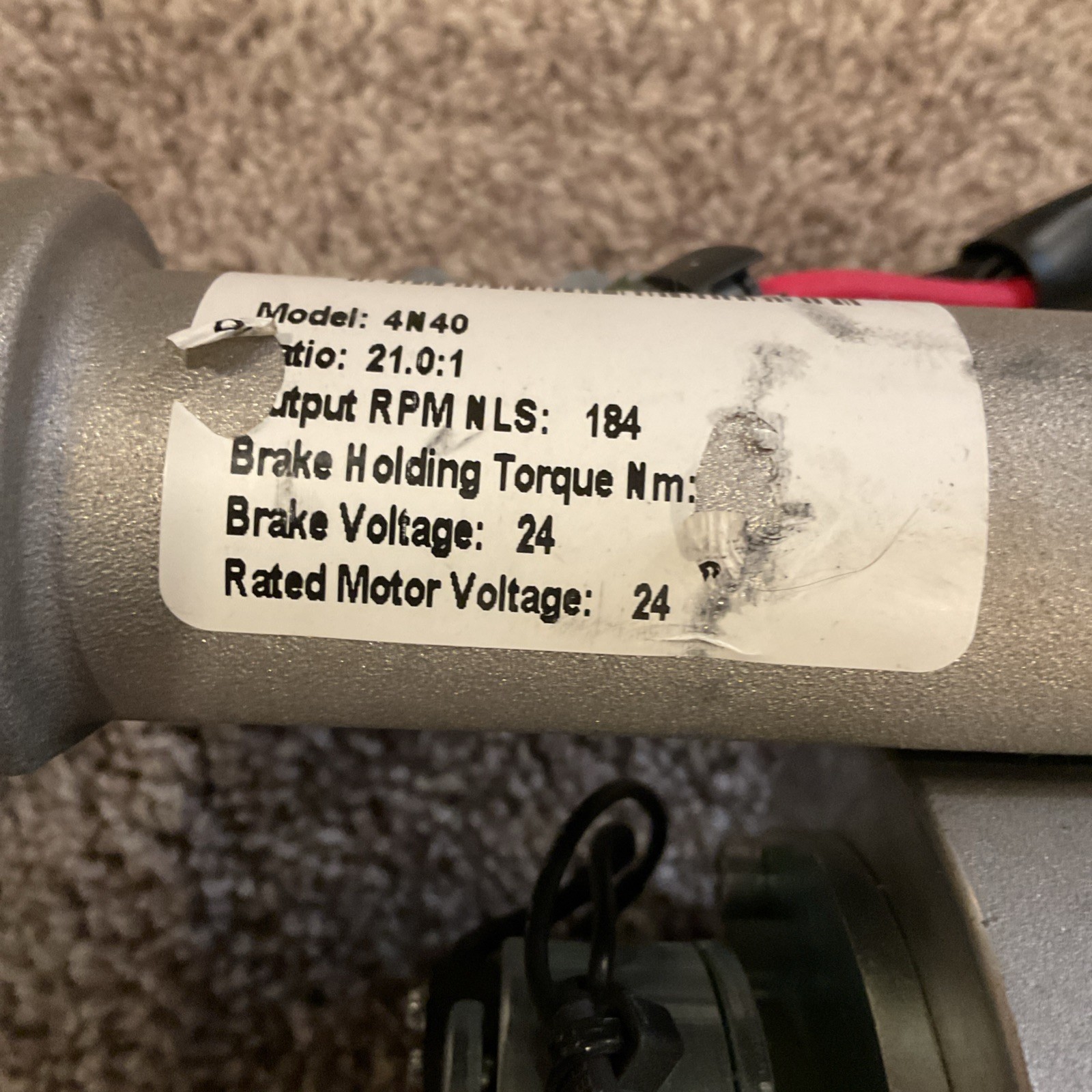 ASI Drives Transaxle 4N40-08210155 – 24V 21.0:1 Ratio w/ Motor 10175-1