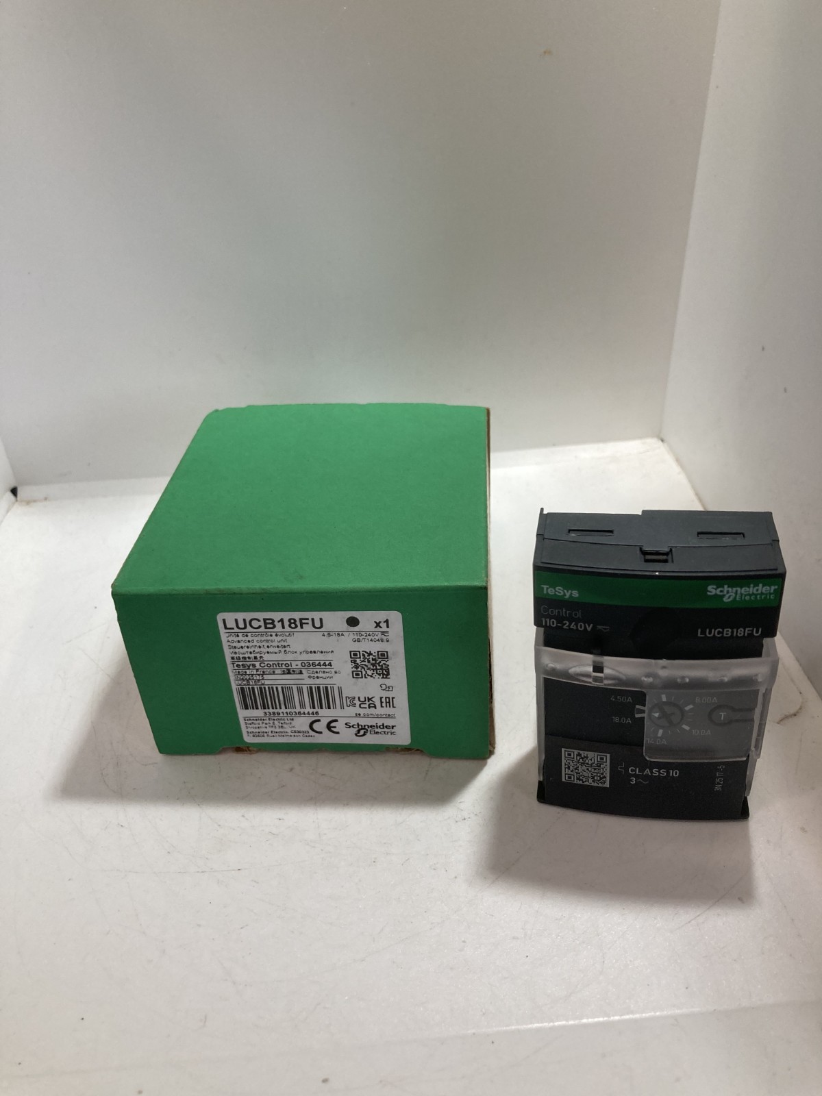 SCHNEIDER LUCB18FU ADVANCED CONTROL UNIT 4.5A-18A 3P MOTORS 110-240V NIB