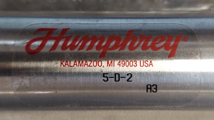 HUMPHREY 5-D-2 Double Acting Nose Mount Air Cylinder