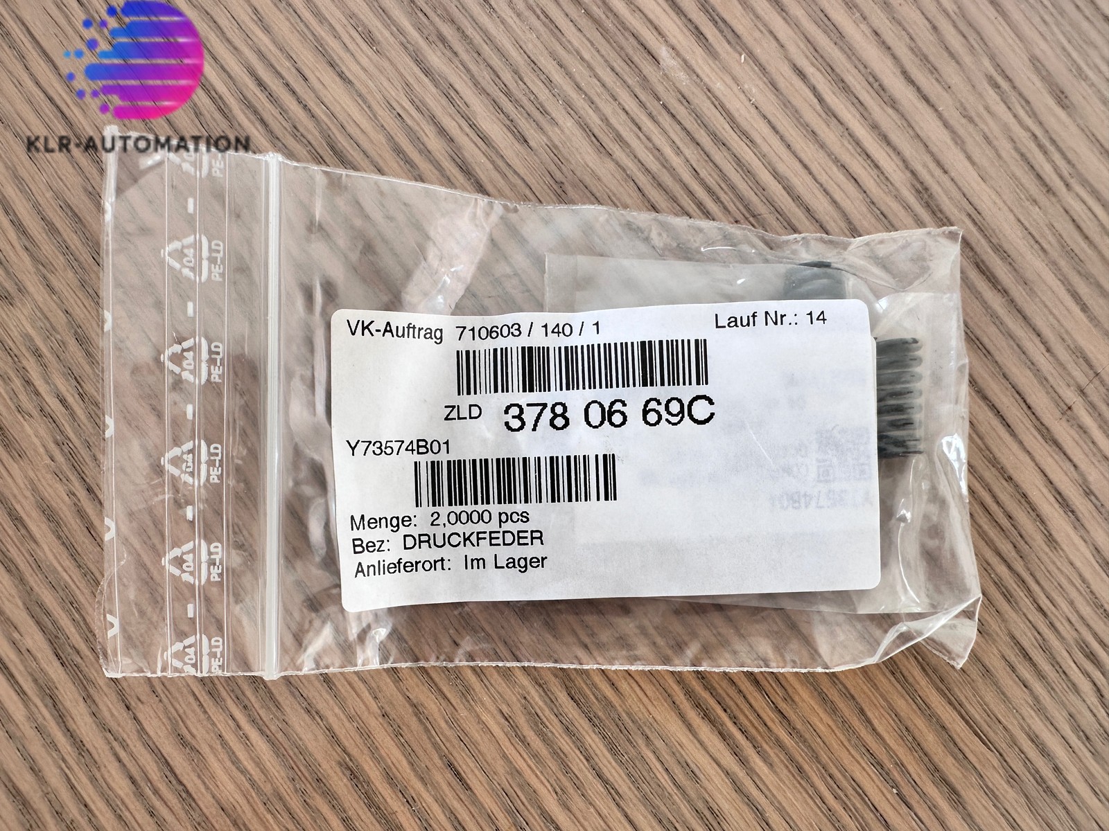 DMG MORI ZLD 378 06 69C Compression Spring 2 Pc