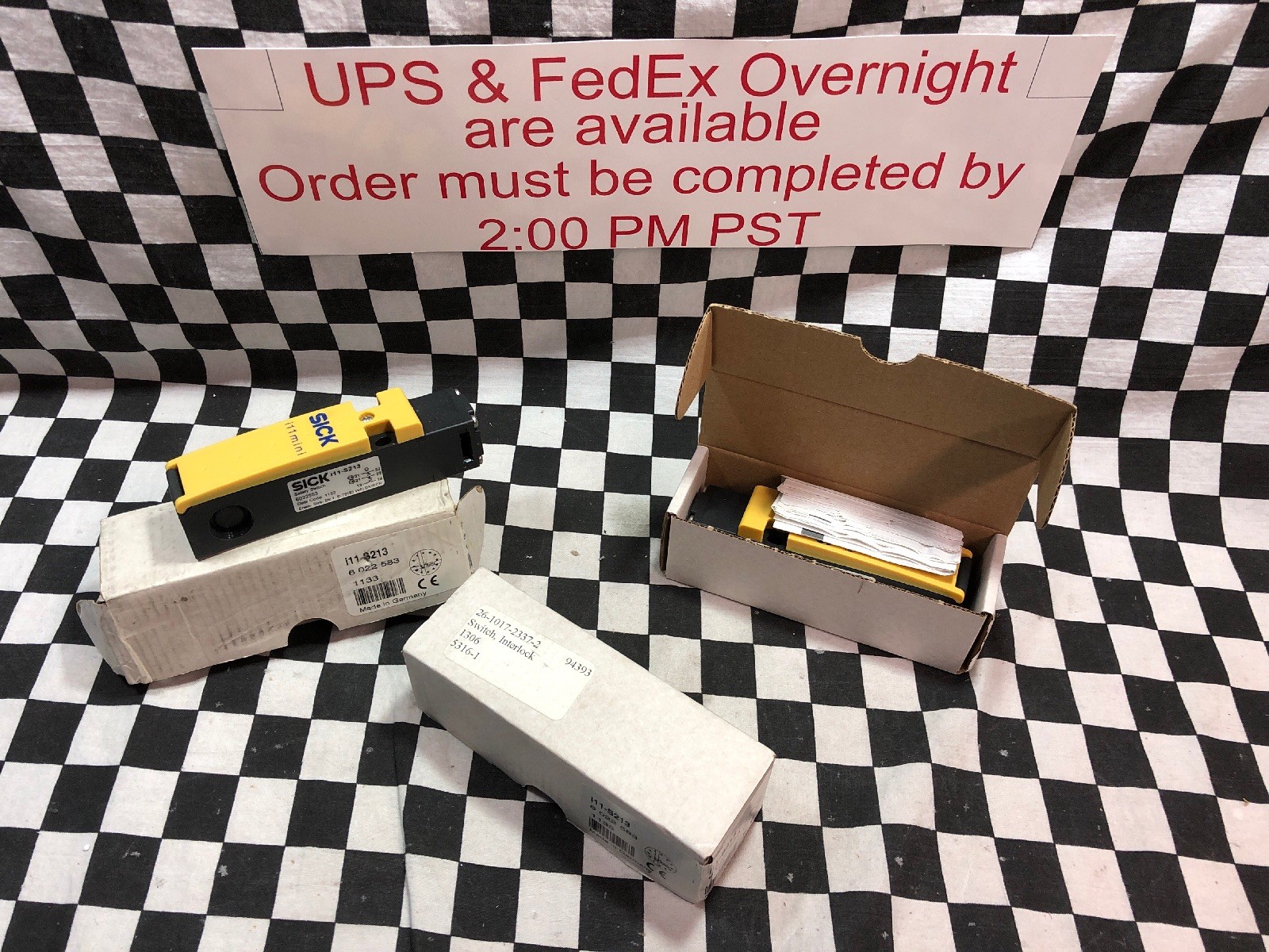 Lot Of 3 SICK I11-S213, SICK I11S213, Safety Switch, ShipDameDay#1646BQ