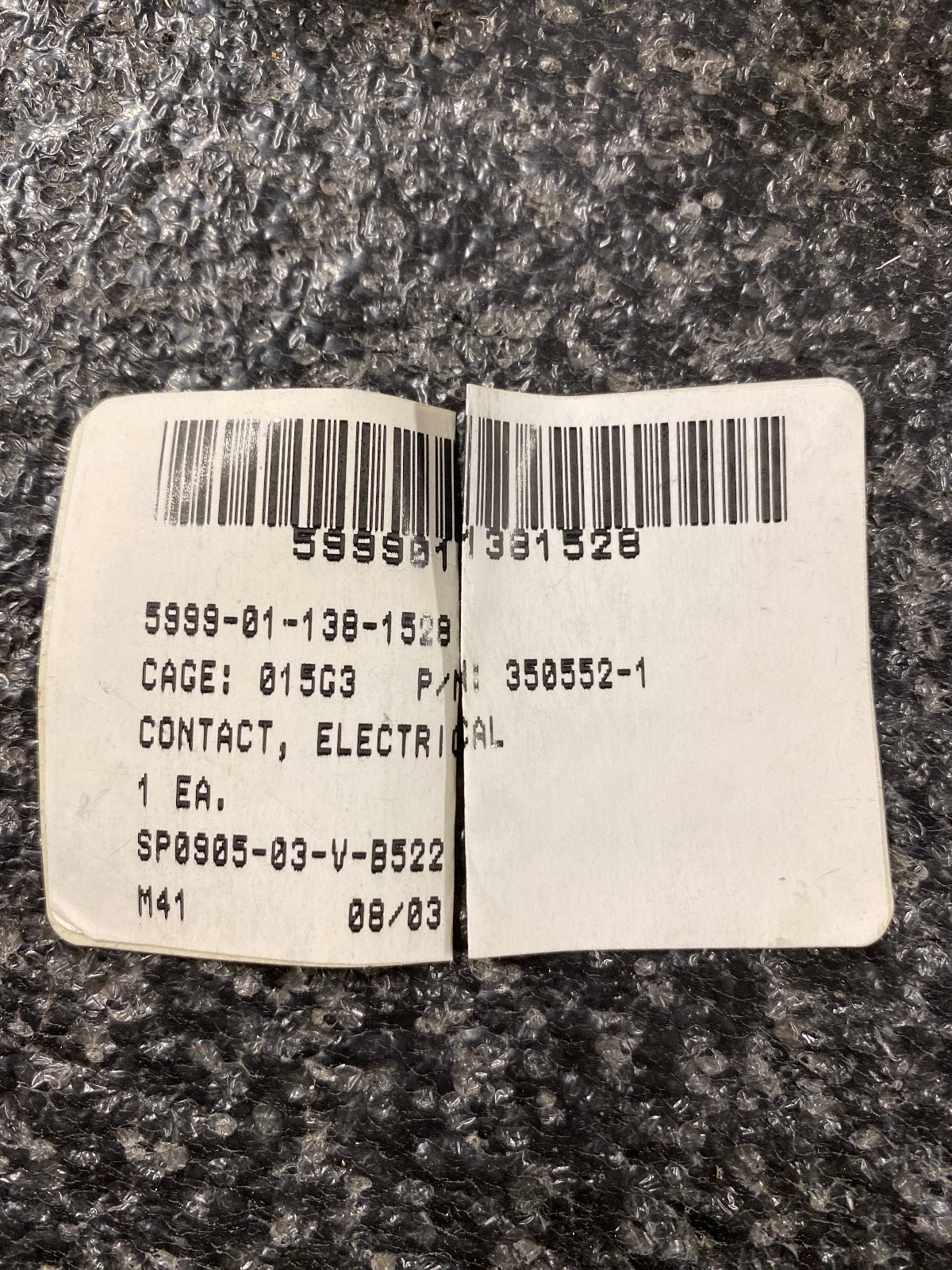 20 units Rectangular Housing Connector Plug 350809-1 and Electrical Contacts