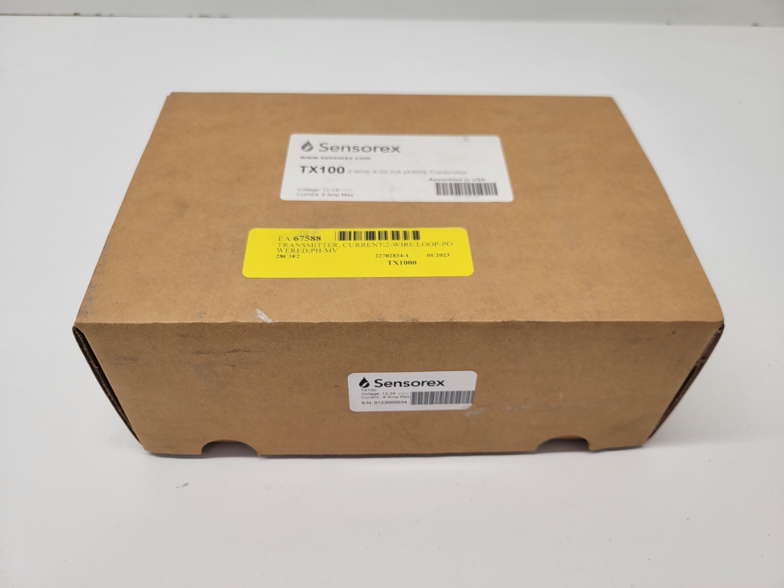 NEW OLD STOCK! SENSOREX 2 WIRE 4-20MA PH/MV LOOP POWERED TRANSMITTER TX100