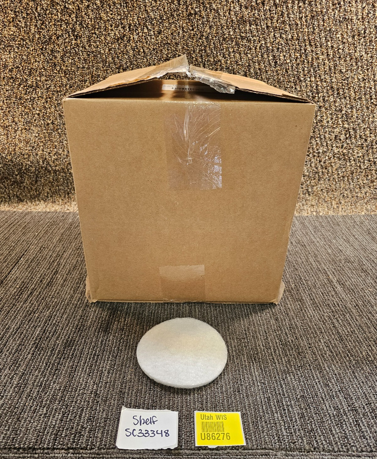 (QTY 50)SurfPrep SPWD5 5″ Non Woven White Abrasive Disc Silicon Carbide 600 Grit