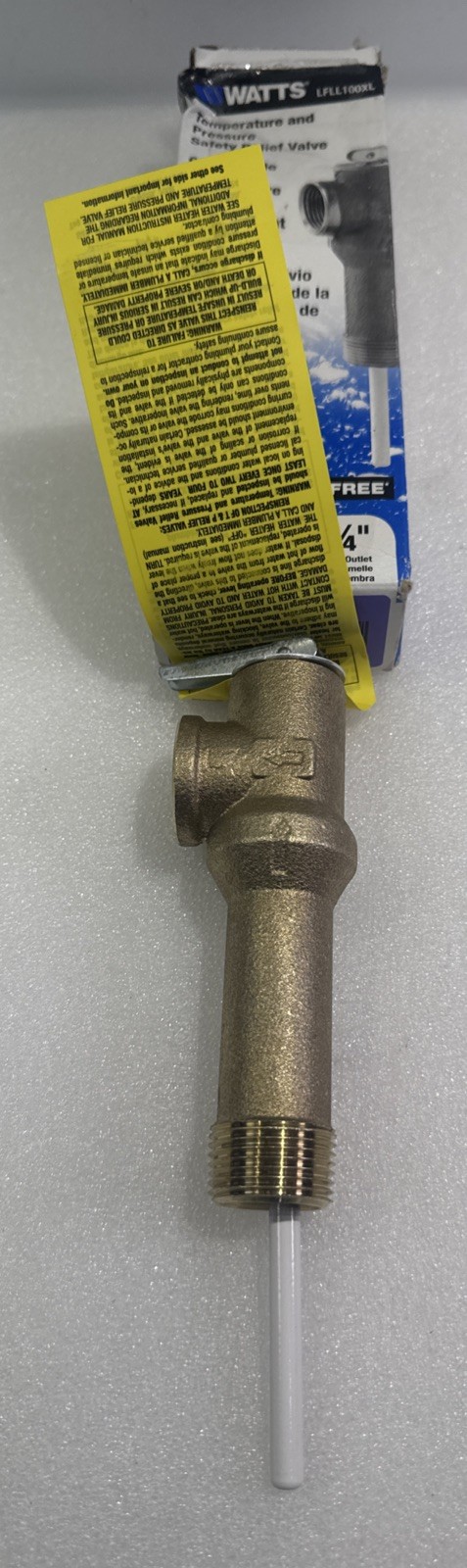 Watts LLL100XL 3/4 in MNPT T&P Relief Valve 150 PSI 210F Bronze