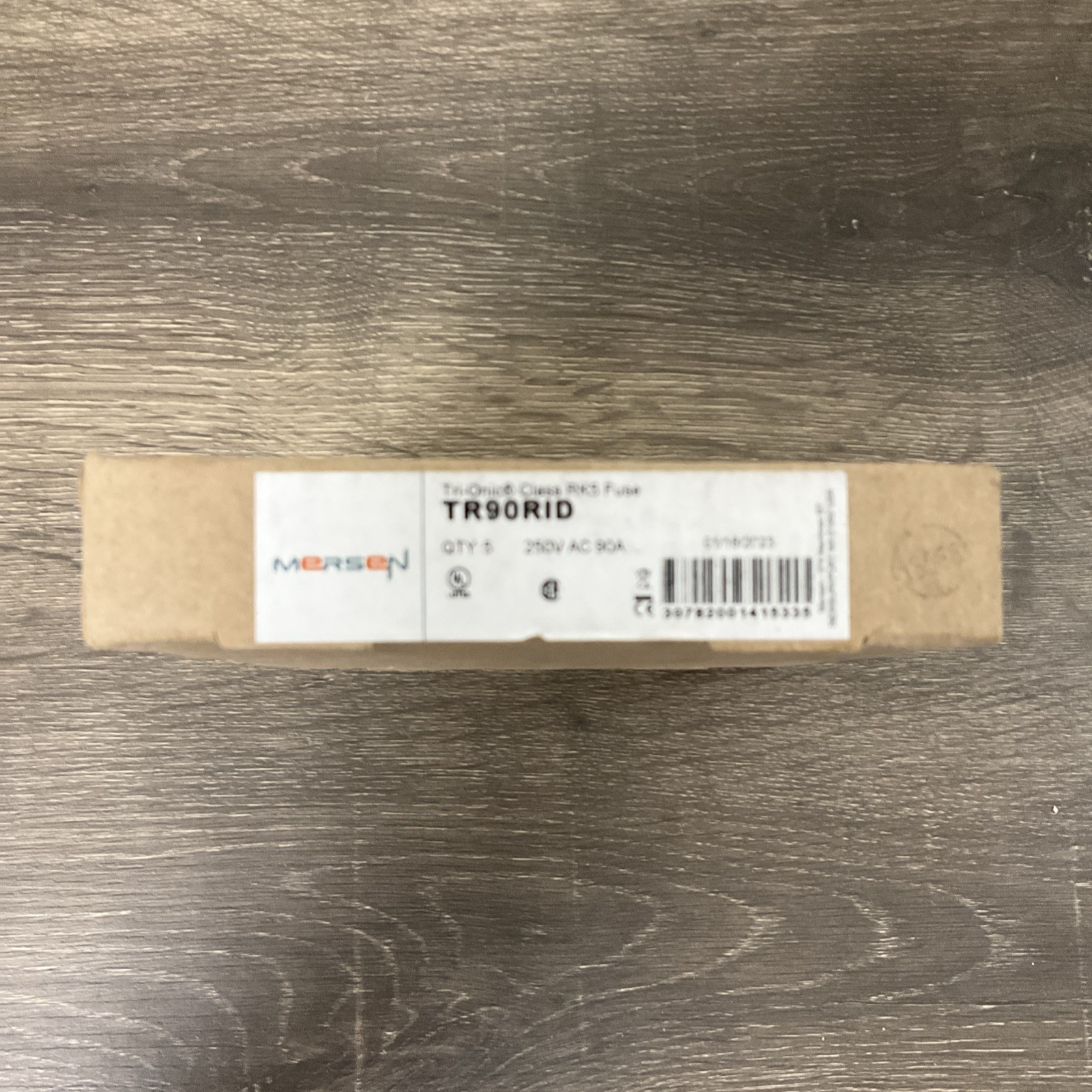 (NEW BOX) QTY: 5 Mersen TR90RID RK5 Fuses, Time Delay, 90A, 250V