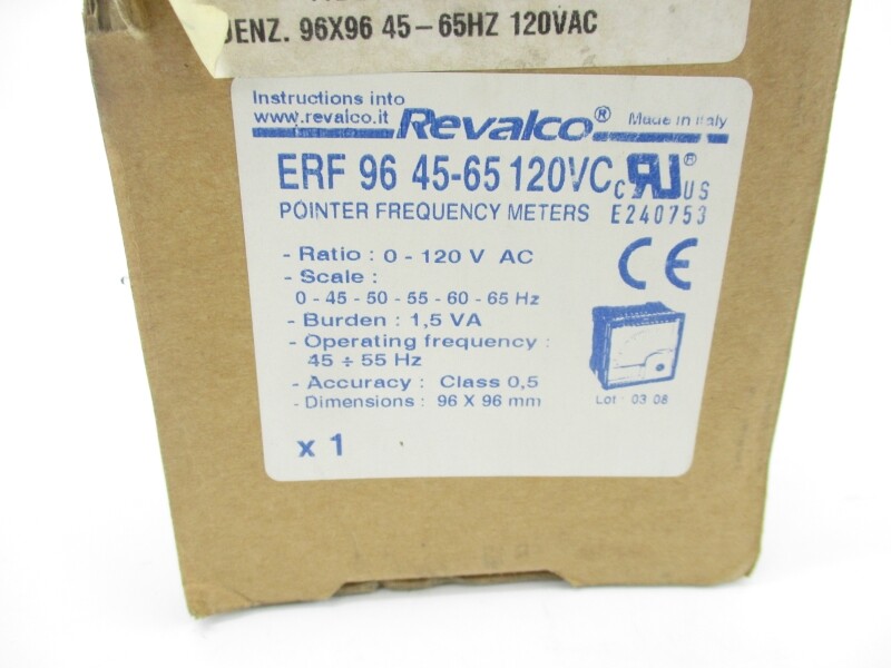 REVALCO ERF9645-65120VC 0-120VAC 45-65HZ NSMP