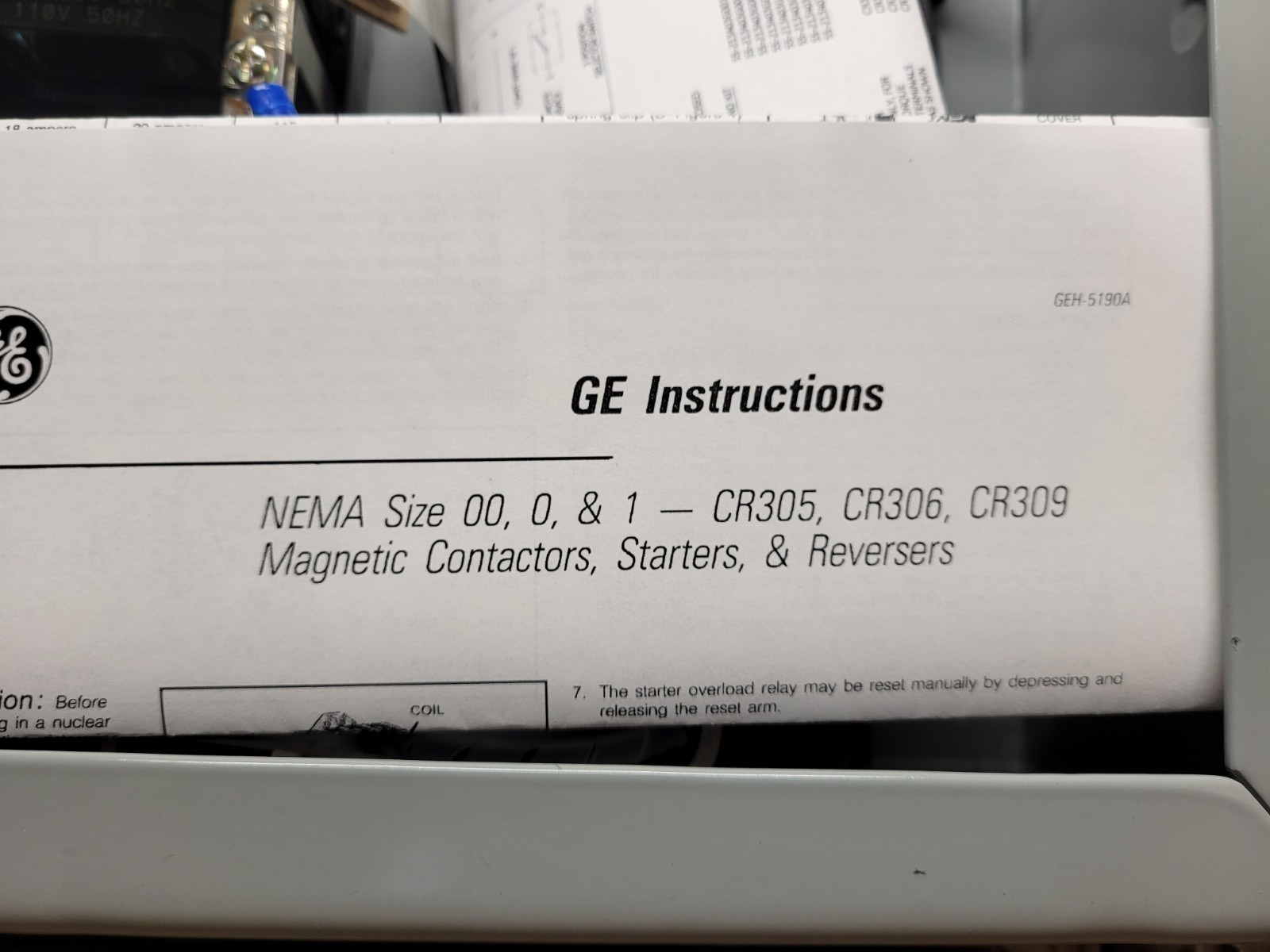 GE CR306B18200ADTDV Control Transformer.