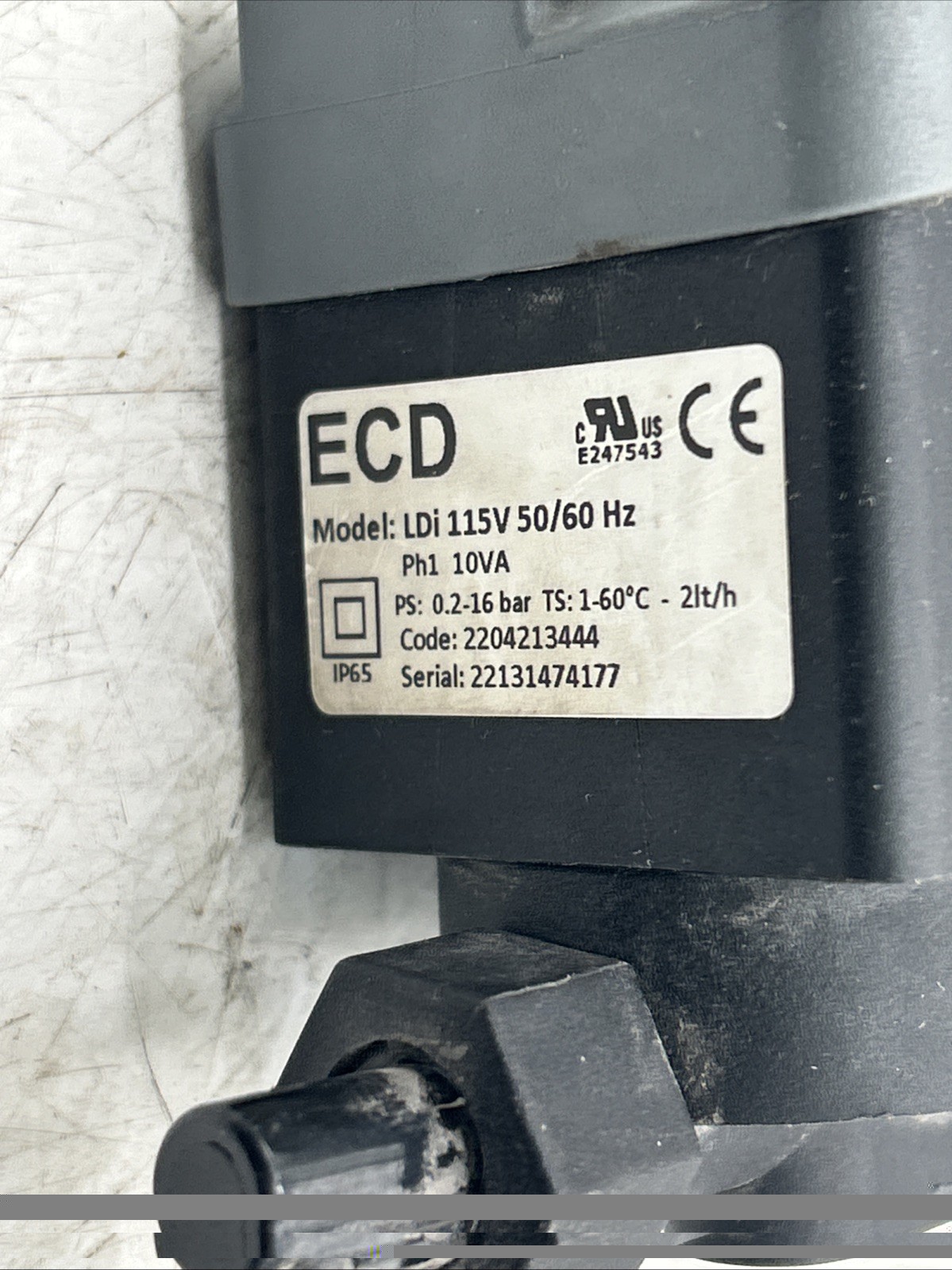 LDI Electronic Drain Valve 115v 50-60HZ STR ECD