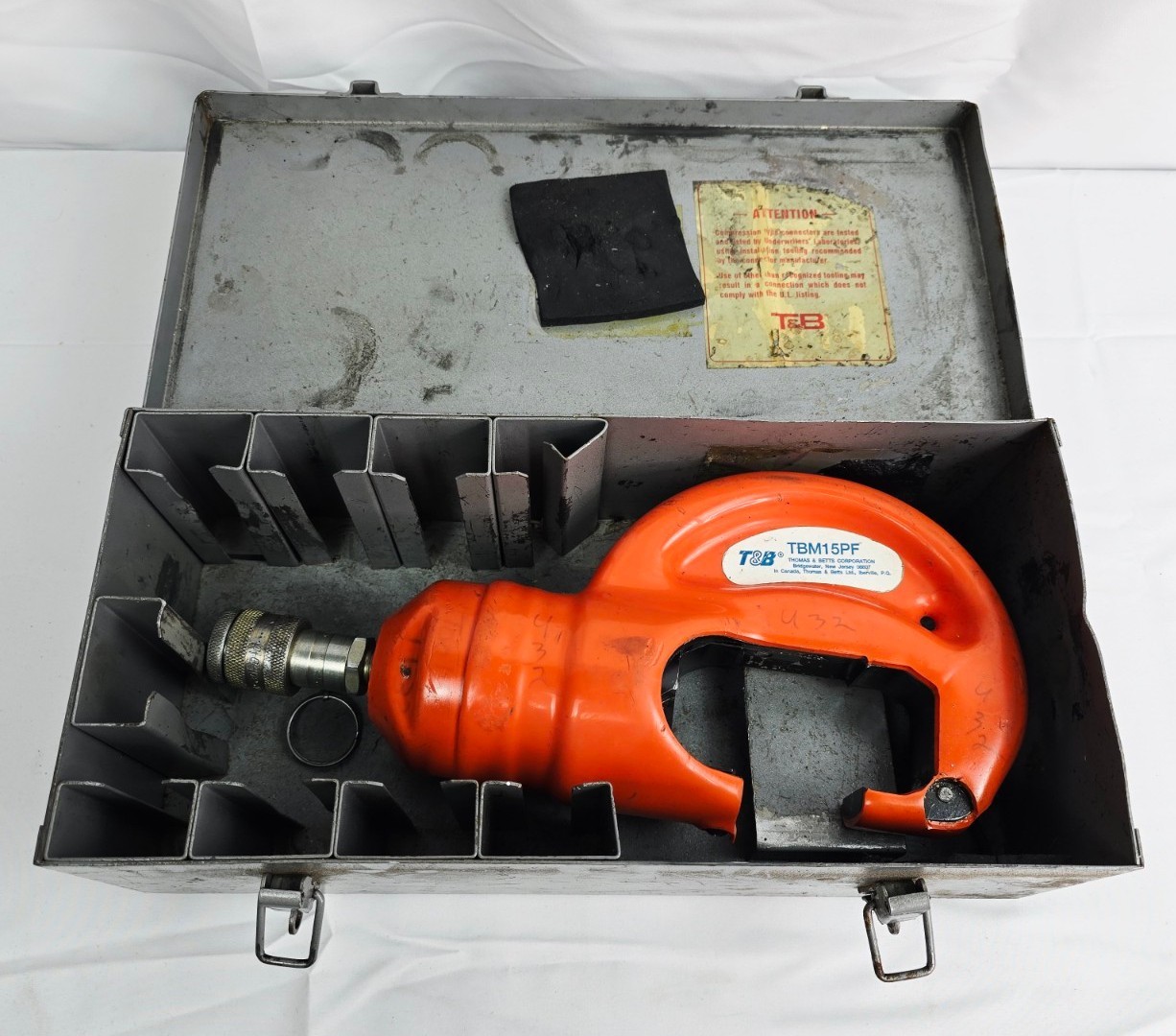 Thomas And Betts T&B Insulated Remote Hydraulic Crimp Head Model TBM15PF