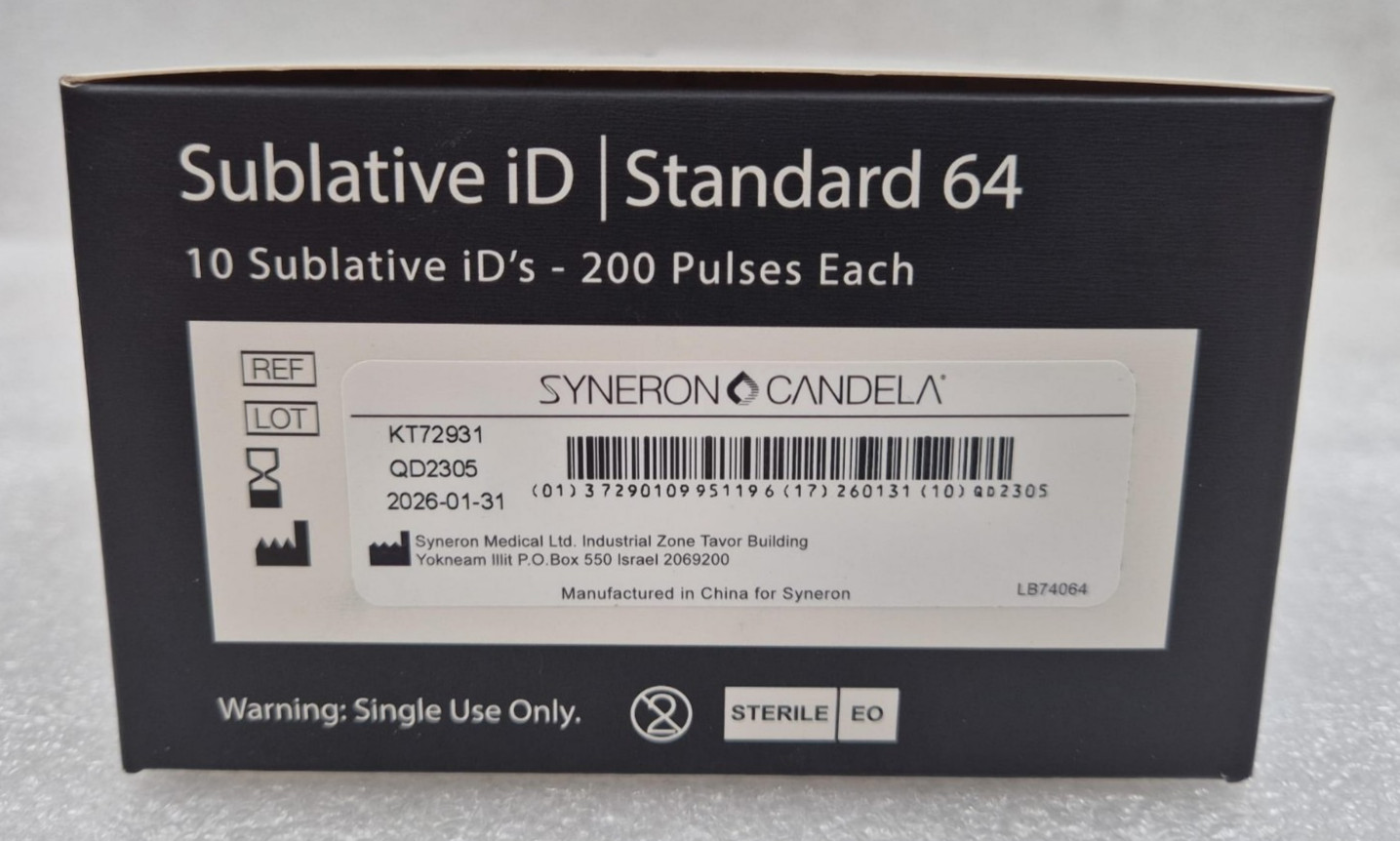 [10 PCS] Syneron Candela Sublative iD Standard 64 200 Pulses KT72931 Tip AS79333