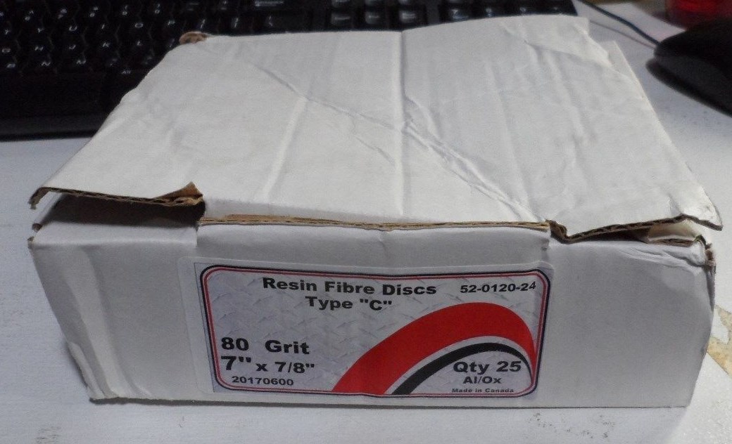 7″ ABRASIVE DISC 80-GRIT 5345-00-196-1698 (Lot of 25)