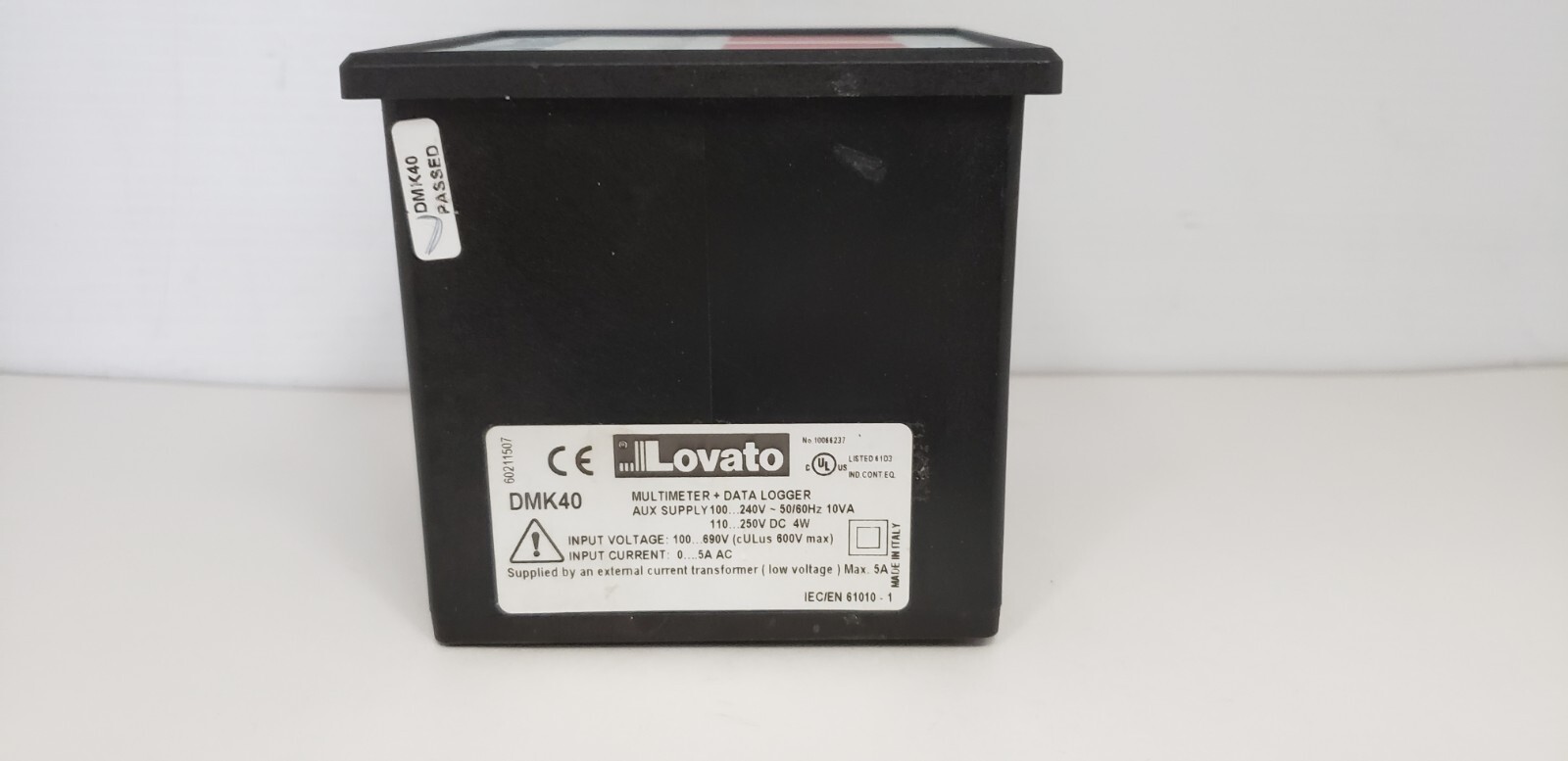 LOVATO DMK40 DIGITAL MULTIMETER, 100-240VAC 110-250VDC, 50/60Hz, 4W