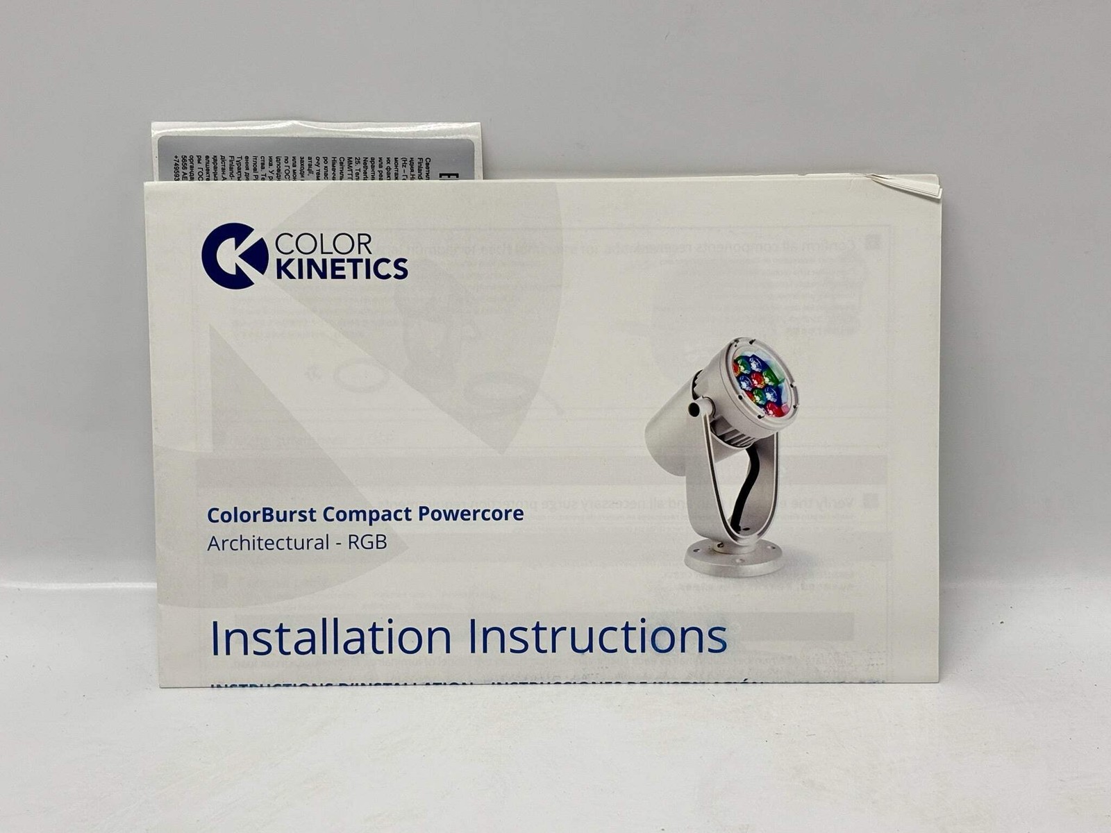 Color Kinetics 123‑000019‑04 ColorBurst Compact Powercore LED Fixture